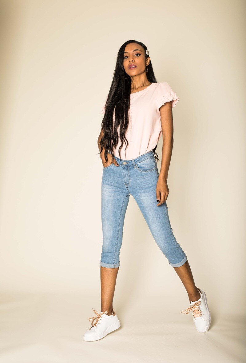 Wholesaler Nina Carter - Denim cropped trousers