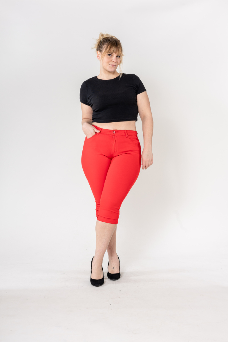 Grossiste Nina Carter - Pantacourt curve taille haute