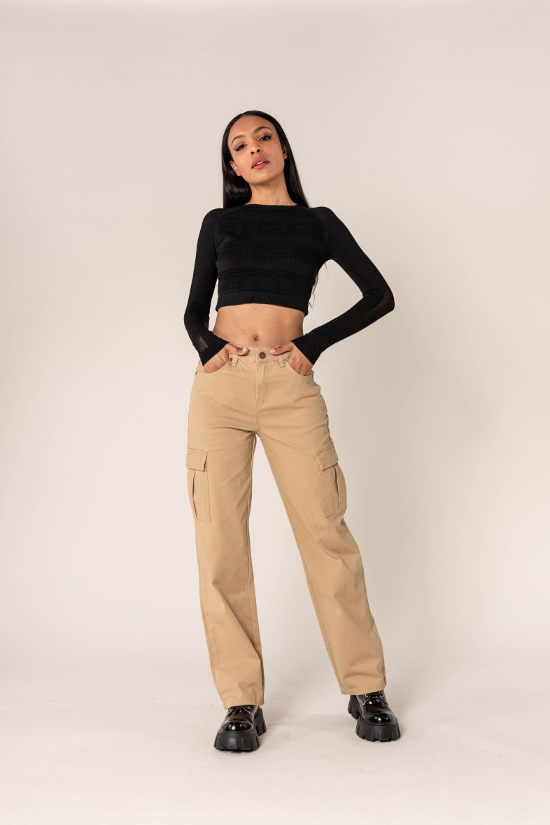 Grossiste Nina Carter - Jean cargo large