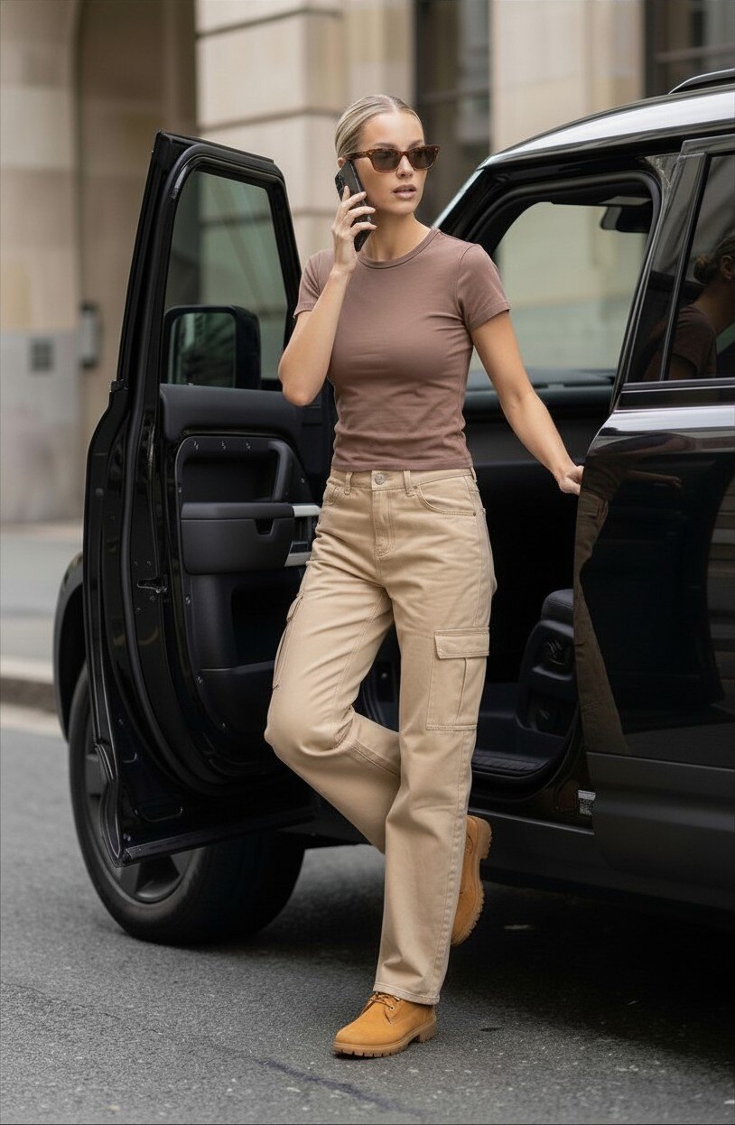 Grossiste Nina Carter - Jean cargo large