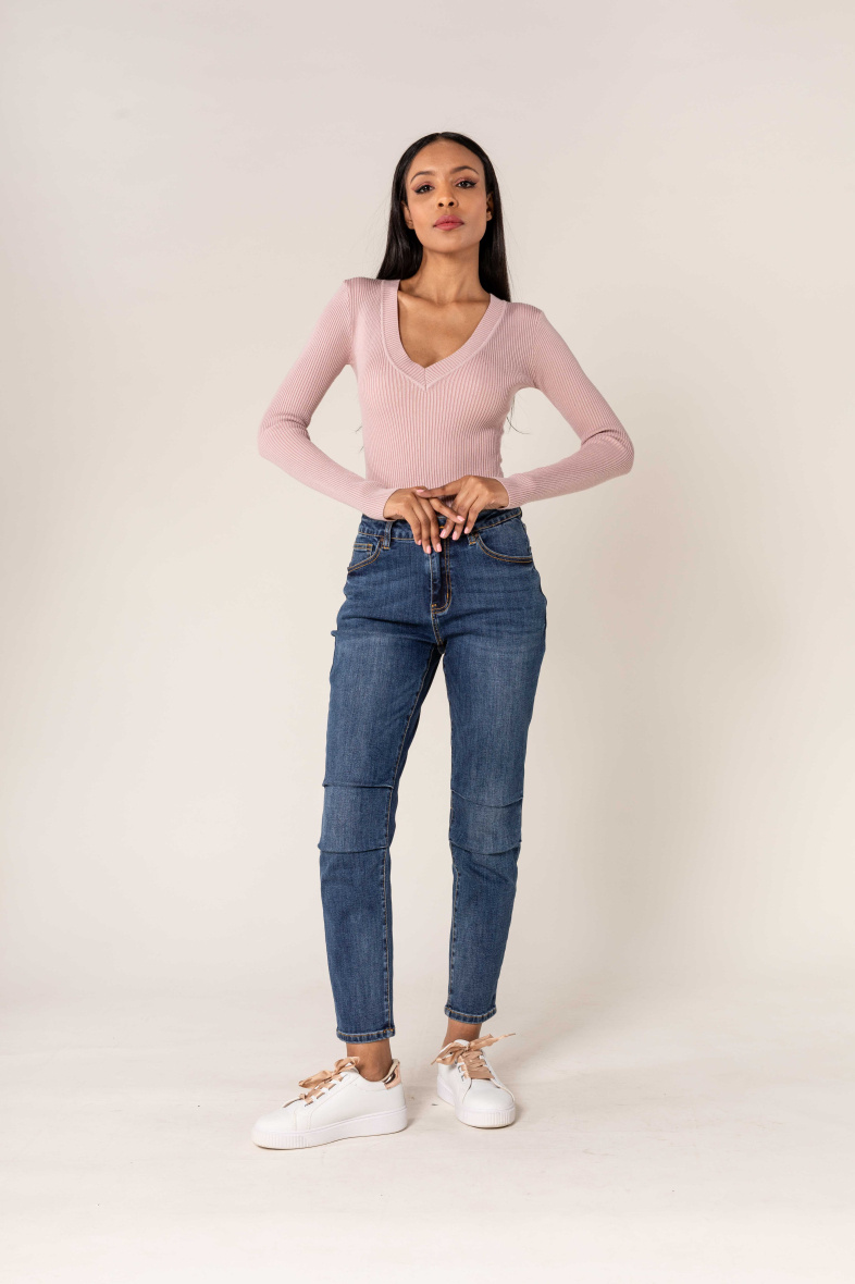 Grossista Nina Carter - Pantalone stile boyfriend a paracadute