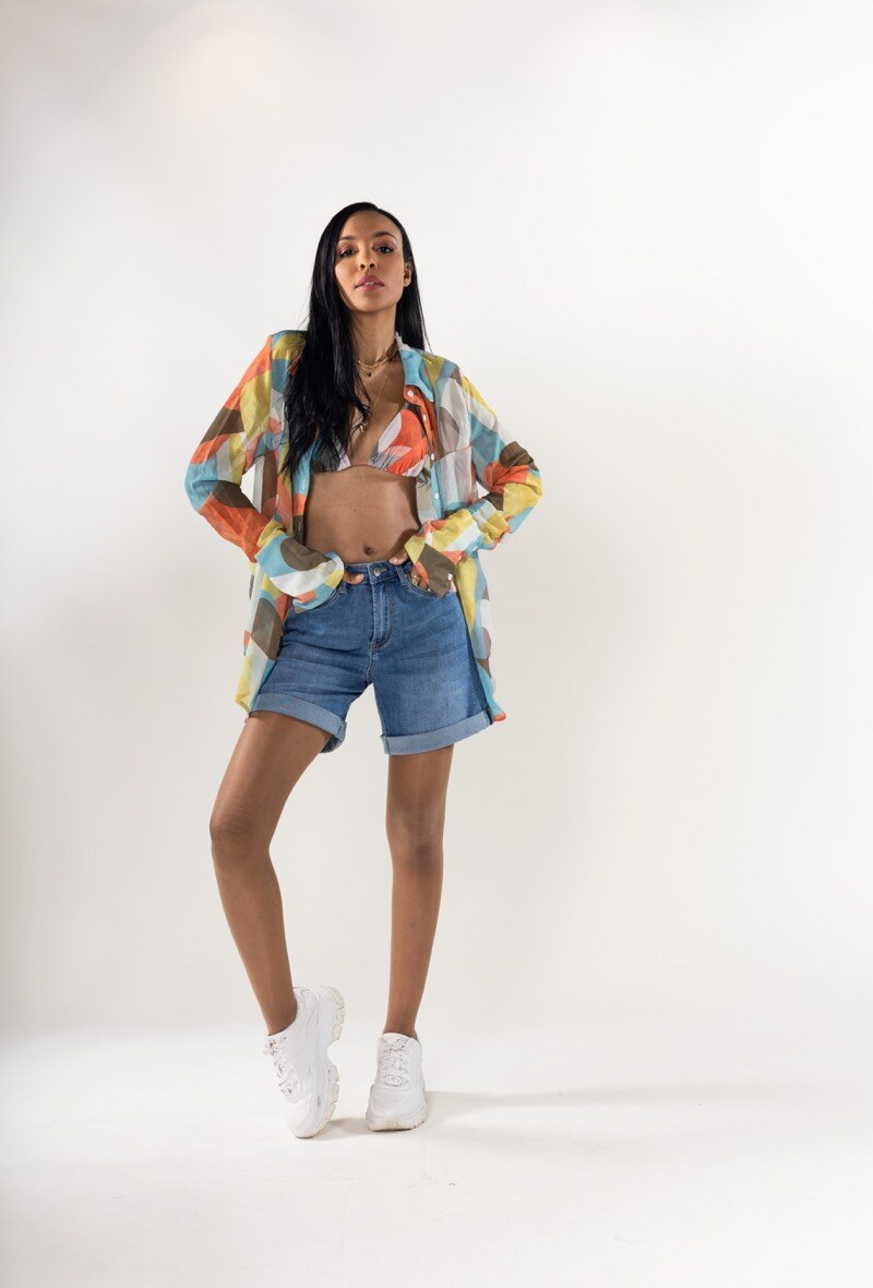 Grossiste Nina Carter - Short en jean