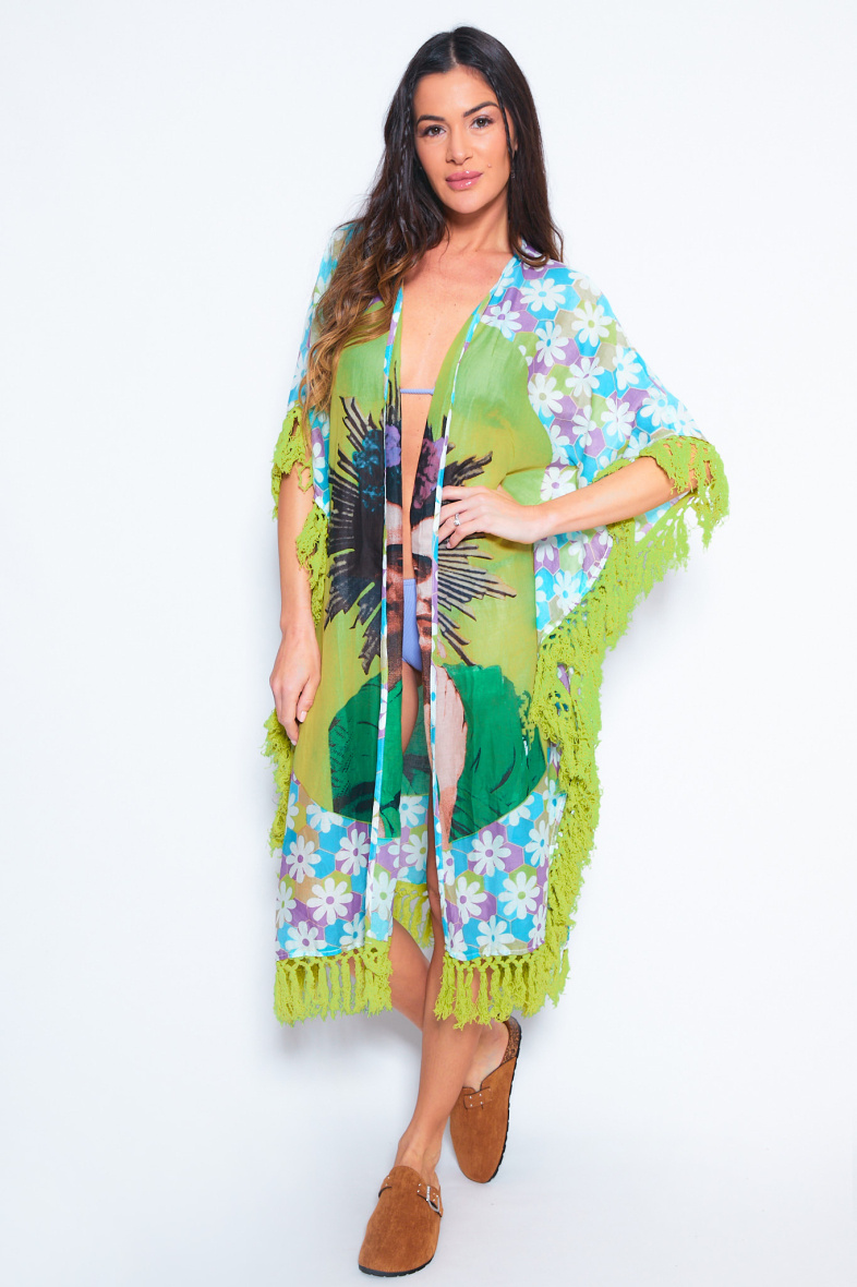 Wholesaler NJ Couture - Printed Kimono