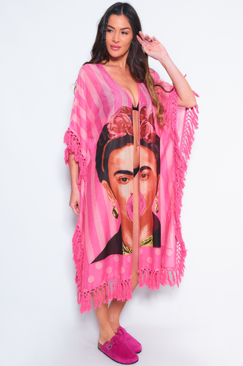 Wholesaler NJ Couture - Printed Kimono