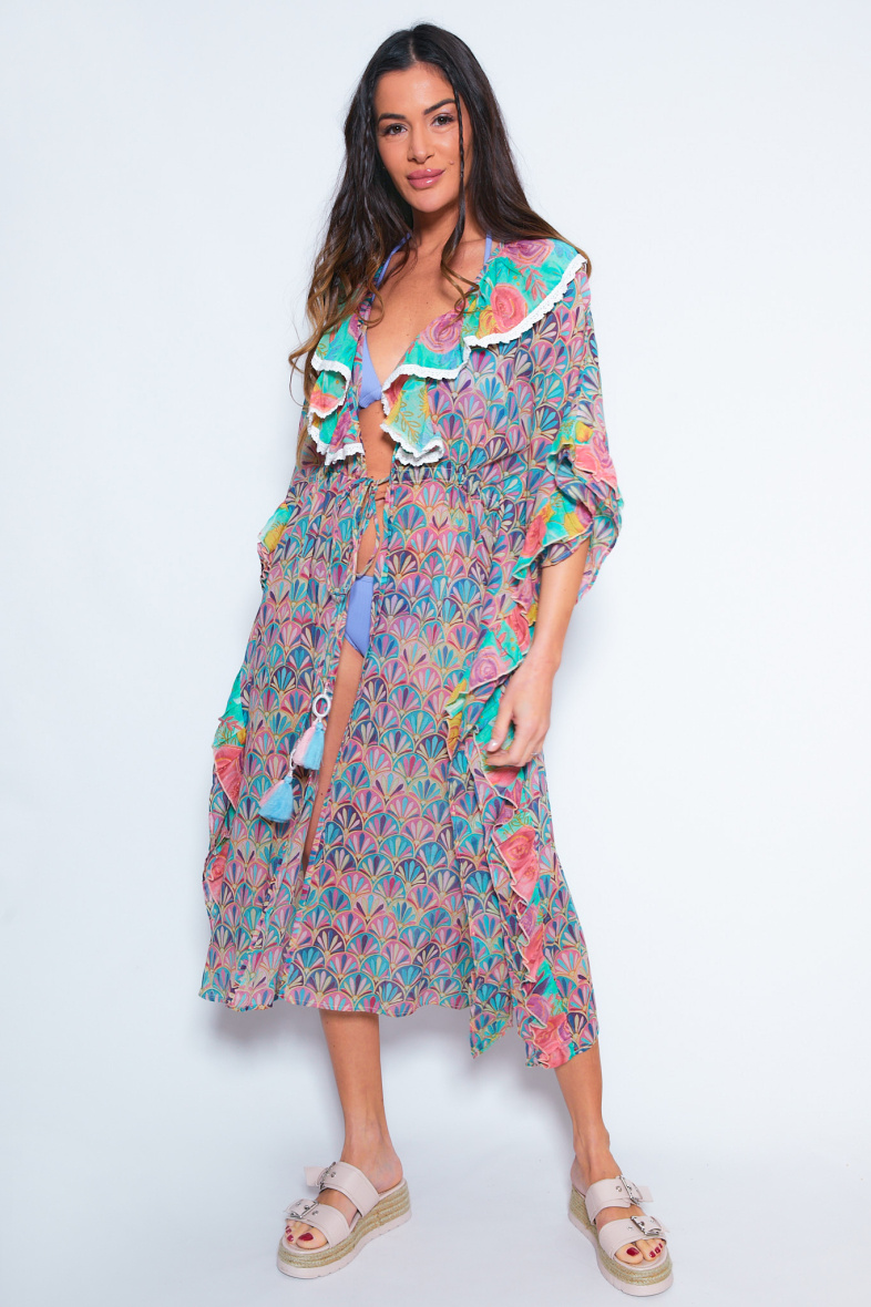 Wholesaler NJ Couture - Printed Kimono