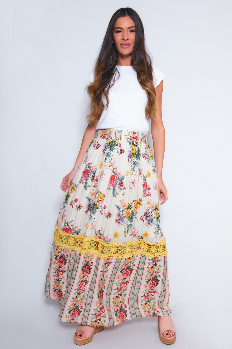 Wholesaler NJ Couture - Printed Skirt