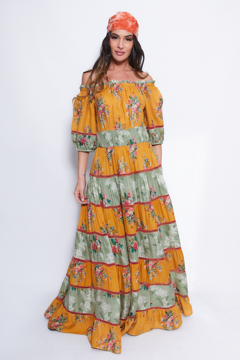 Wholesaler NJ Couture - Printed Dress