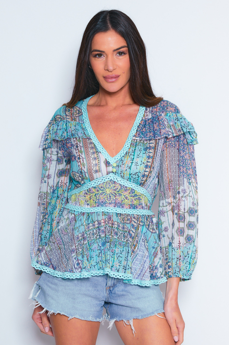 Wholesaler NJ Couture - Printed Top