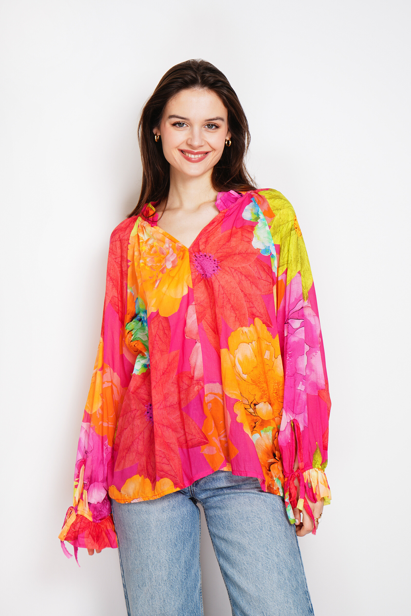 Wholesaler Noéline - Cotton printed blouse