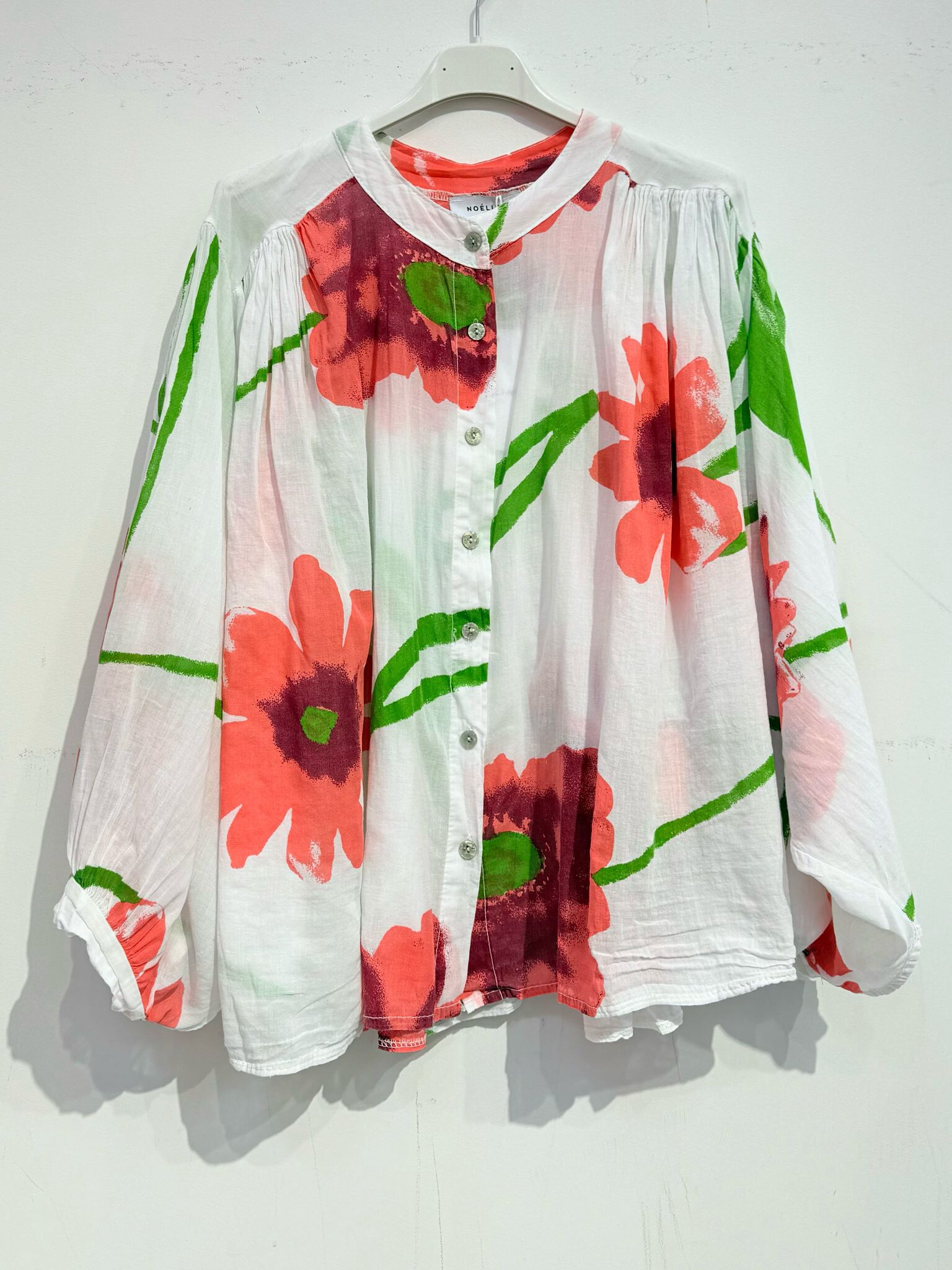 Grossiste Noéline - Blouse imprimée en voile de coton