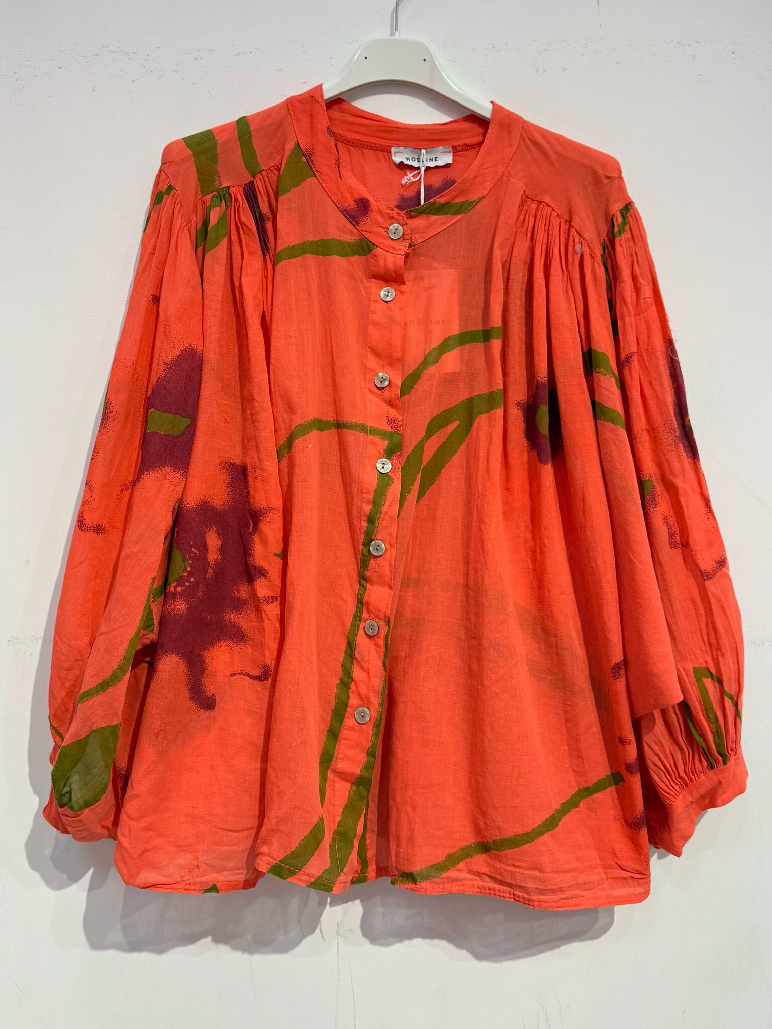 Grossiste Noéline - Blouse imprimée en voile de coton