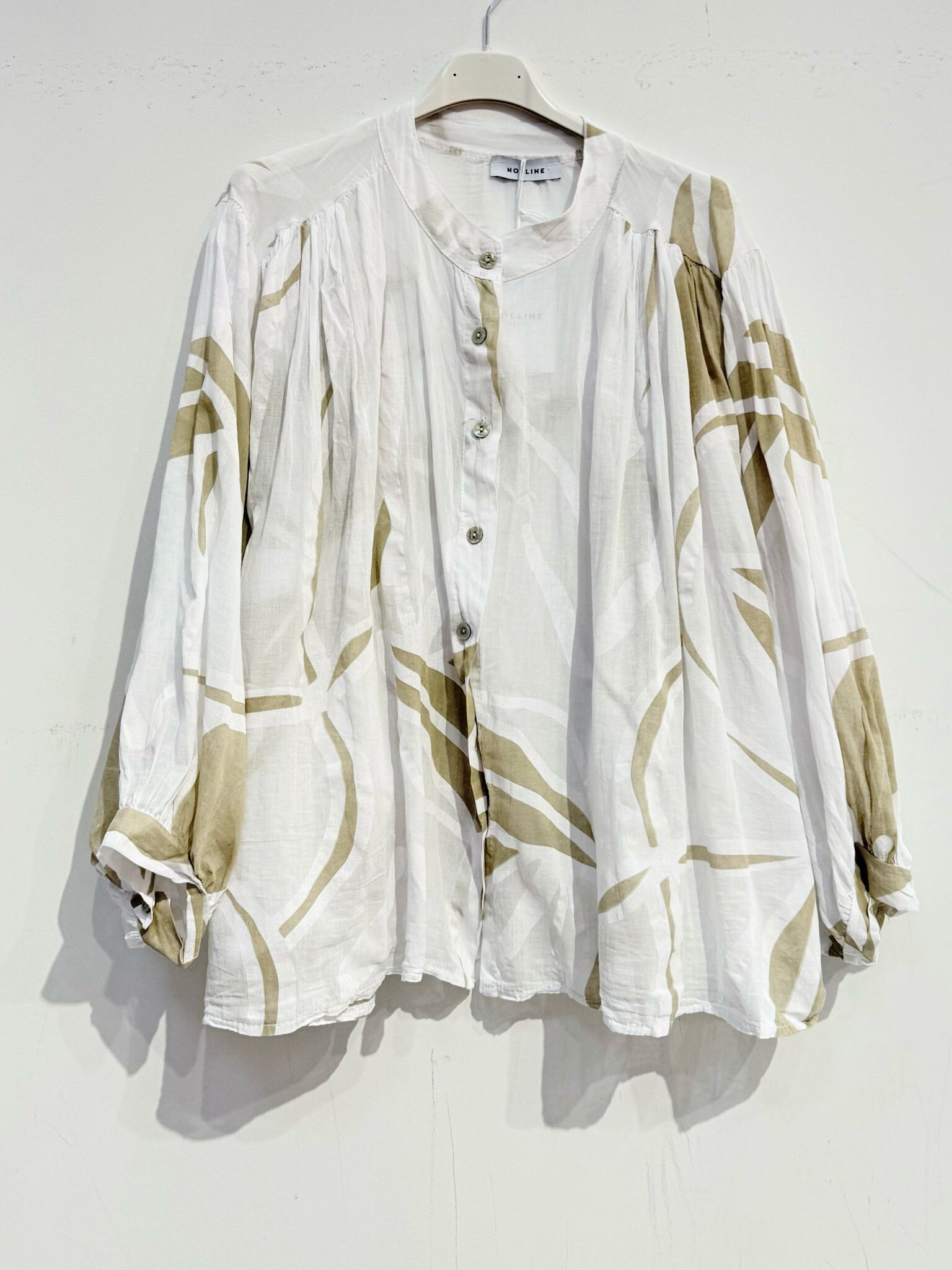 Großhändler Noéline - Baumwoll -gedruckte Bluse