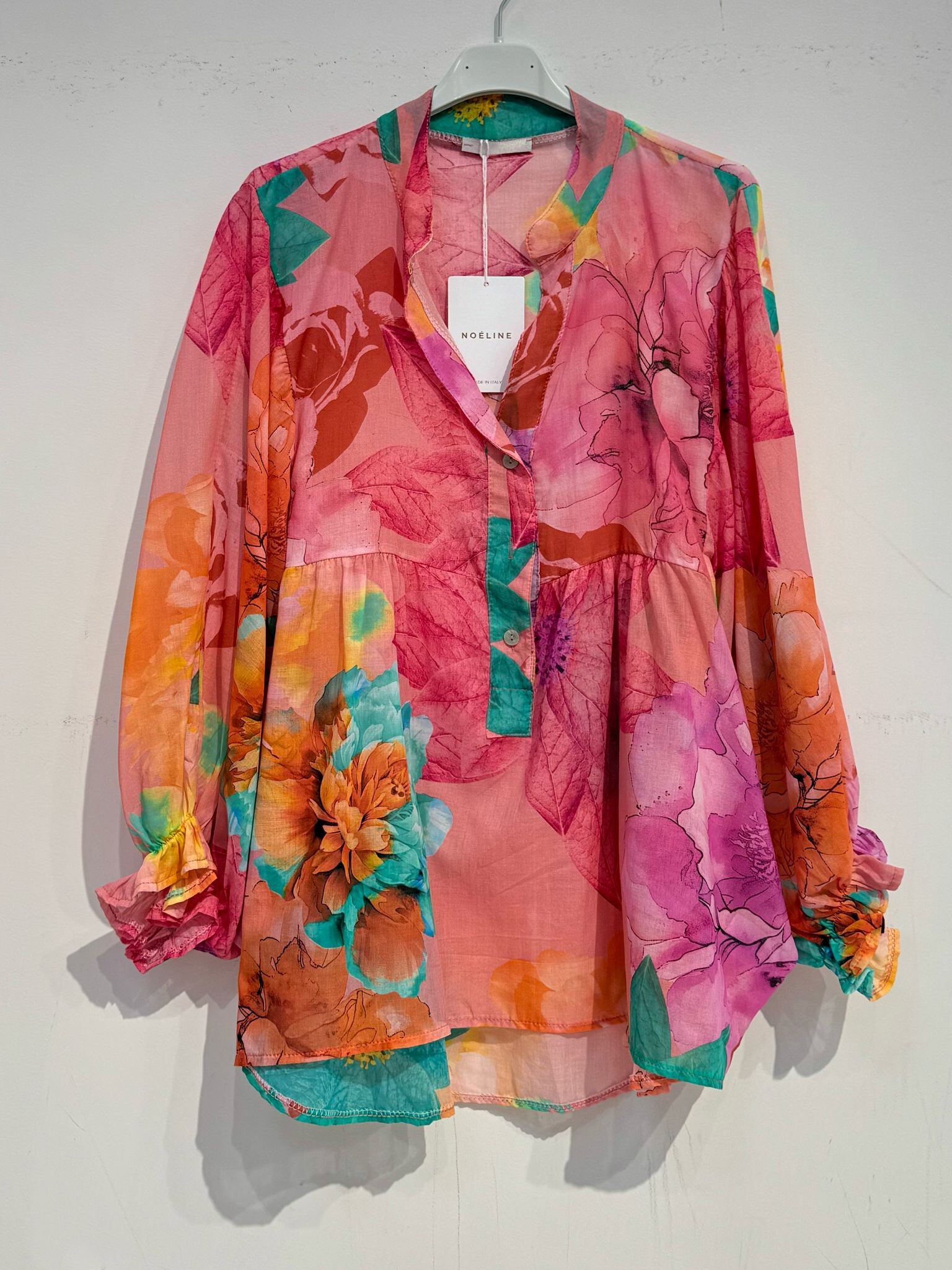 Großhändler Noéline - Baumwoll -gedruckte Bluse