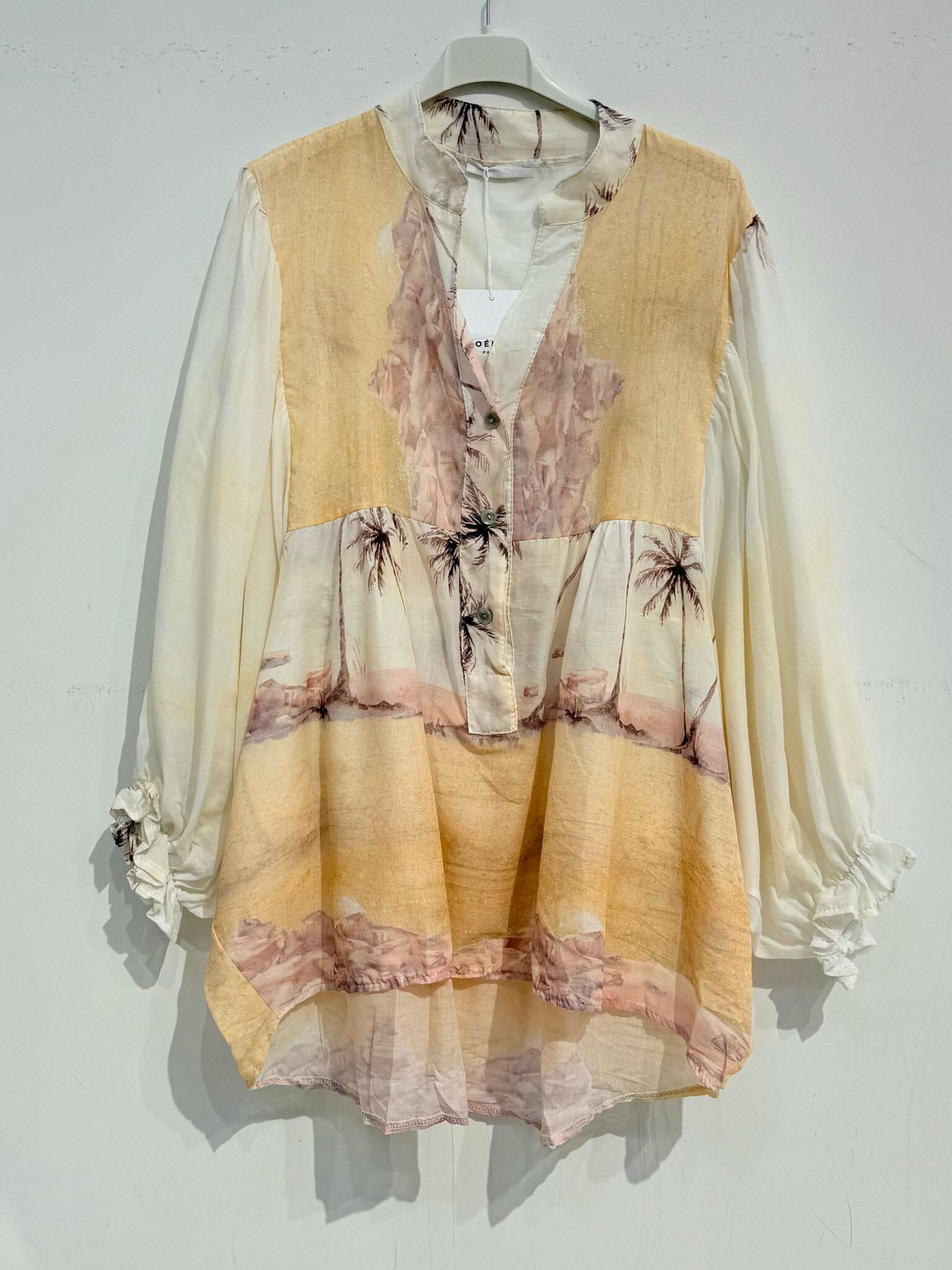 Grossiste Noéline - Blouse imprimée en voile de coton