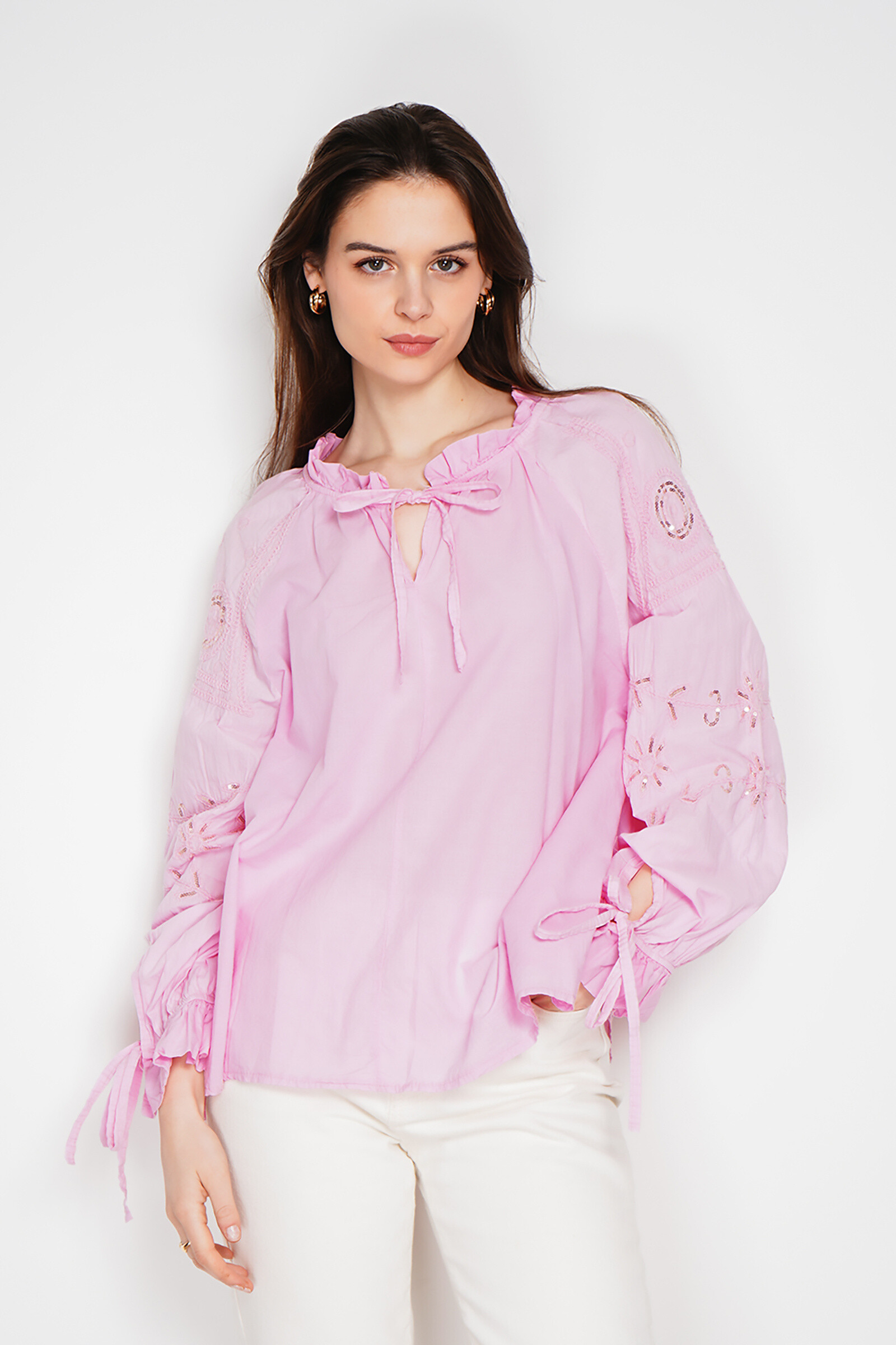 Wholesaler Noéline - Blouse embroidered with sequins