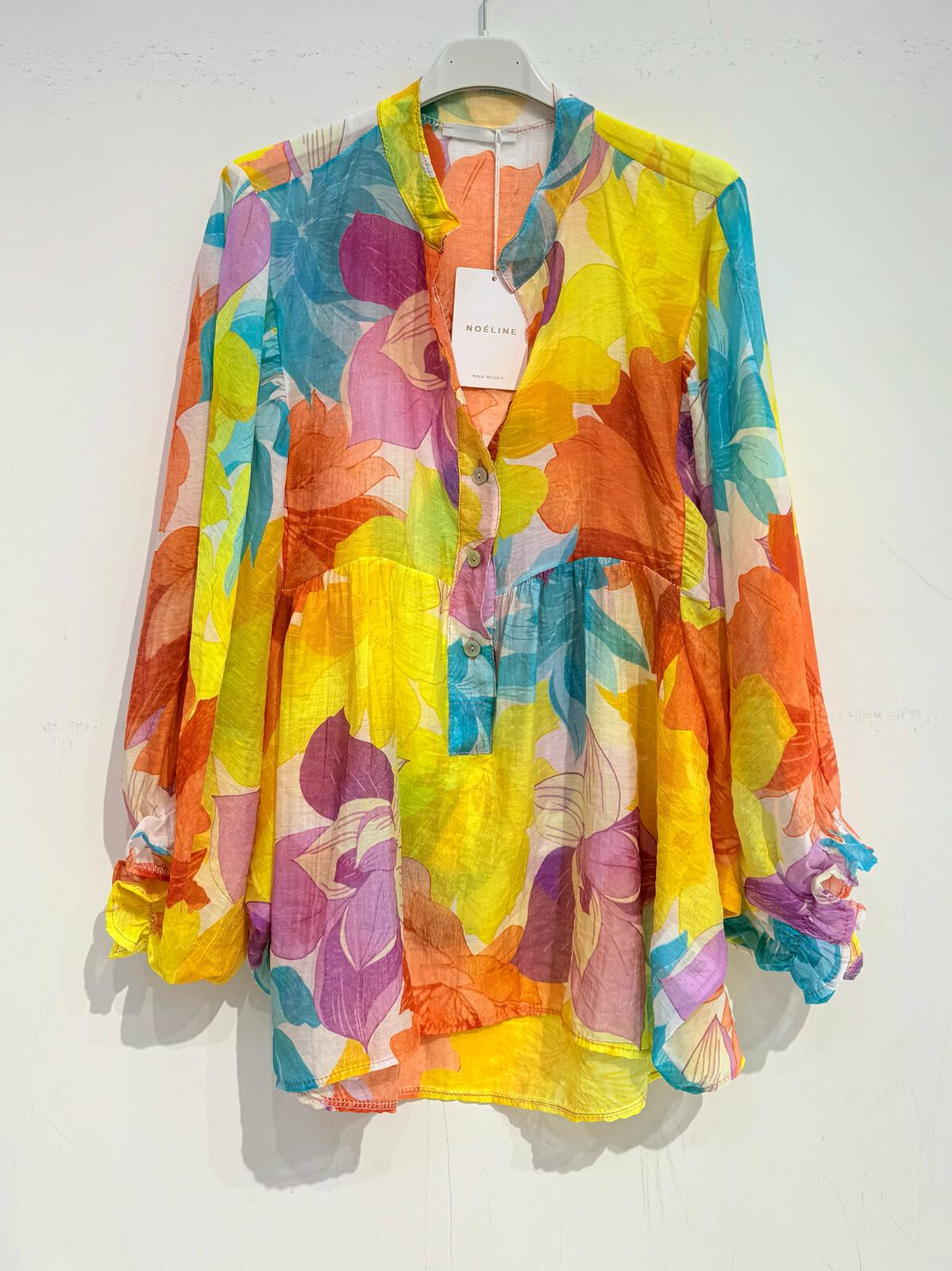 Großhändler Noéline - Baumwoll -gedruckte Bluse