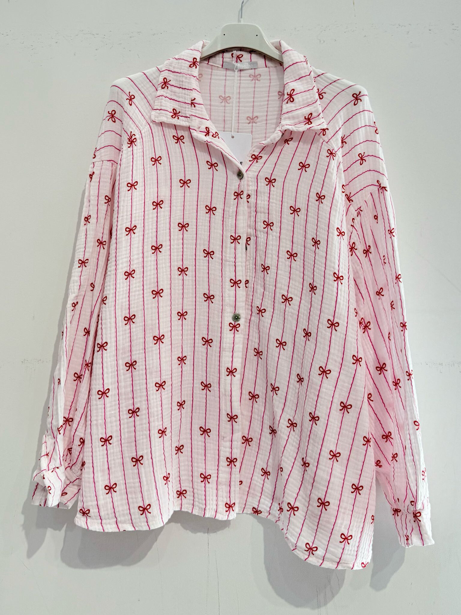 Grossiste Noéline - Chemise en gaze de coton imprimée