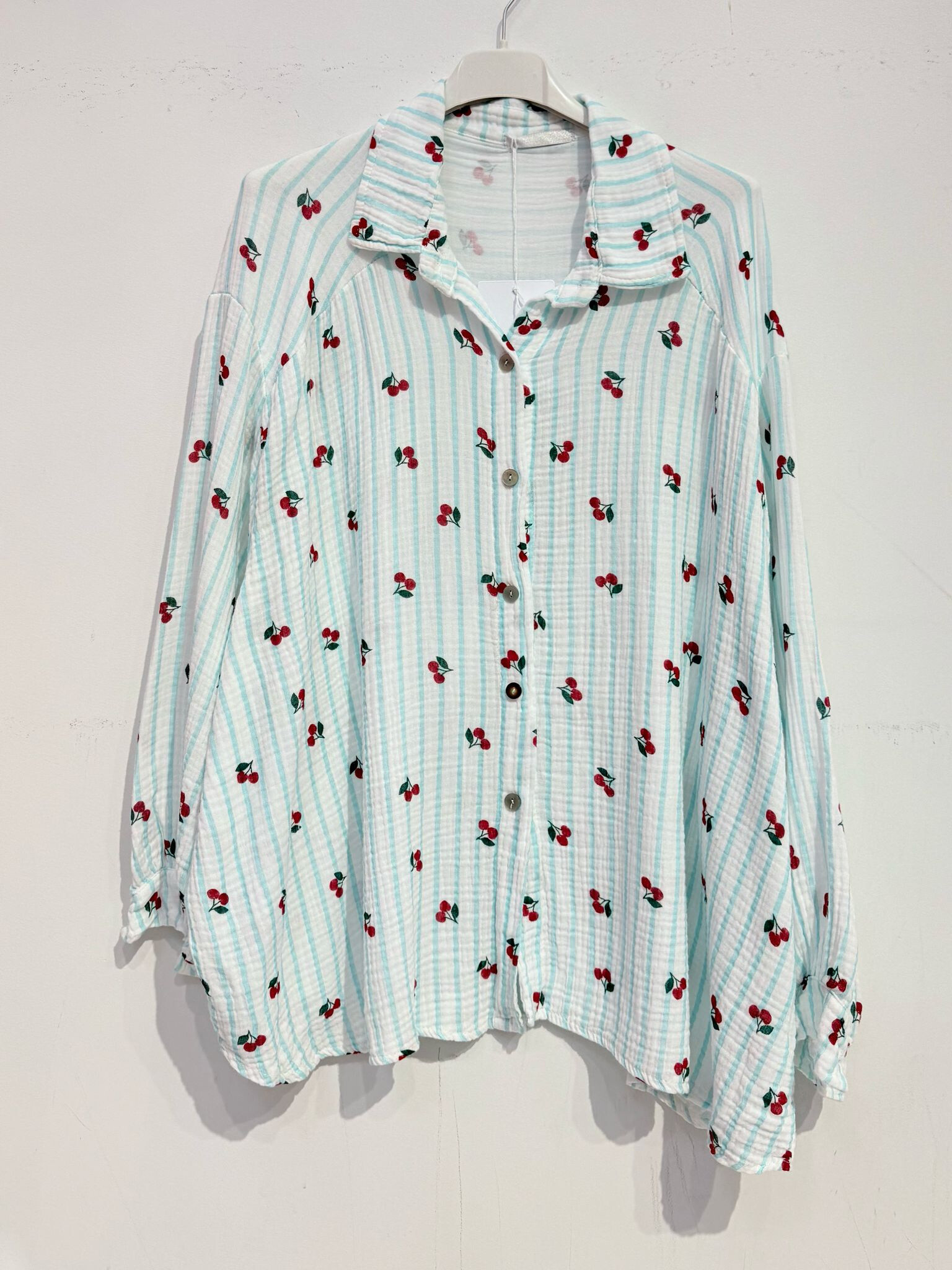 Mayorista Noéline - Camisa estampada de algodón