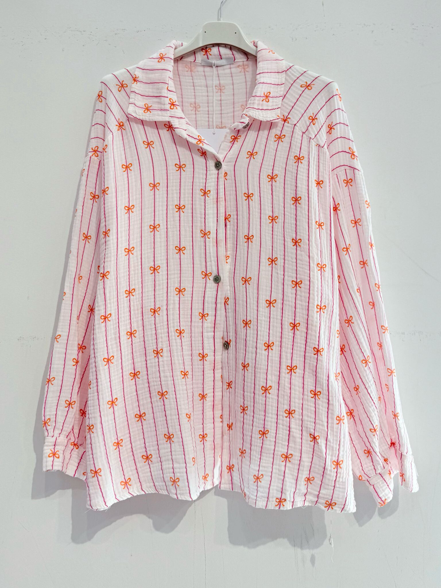 Grossiste Noéline - Chemise en gaze de coton imprimée