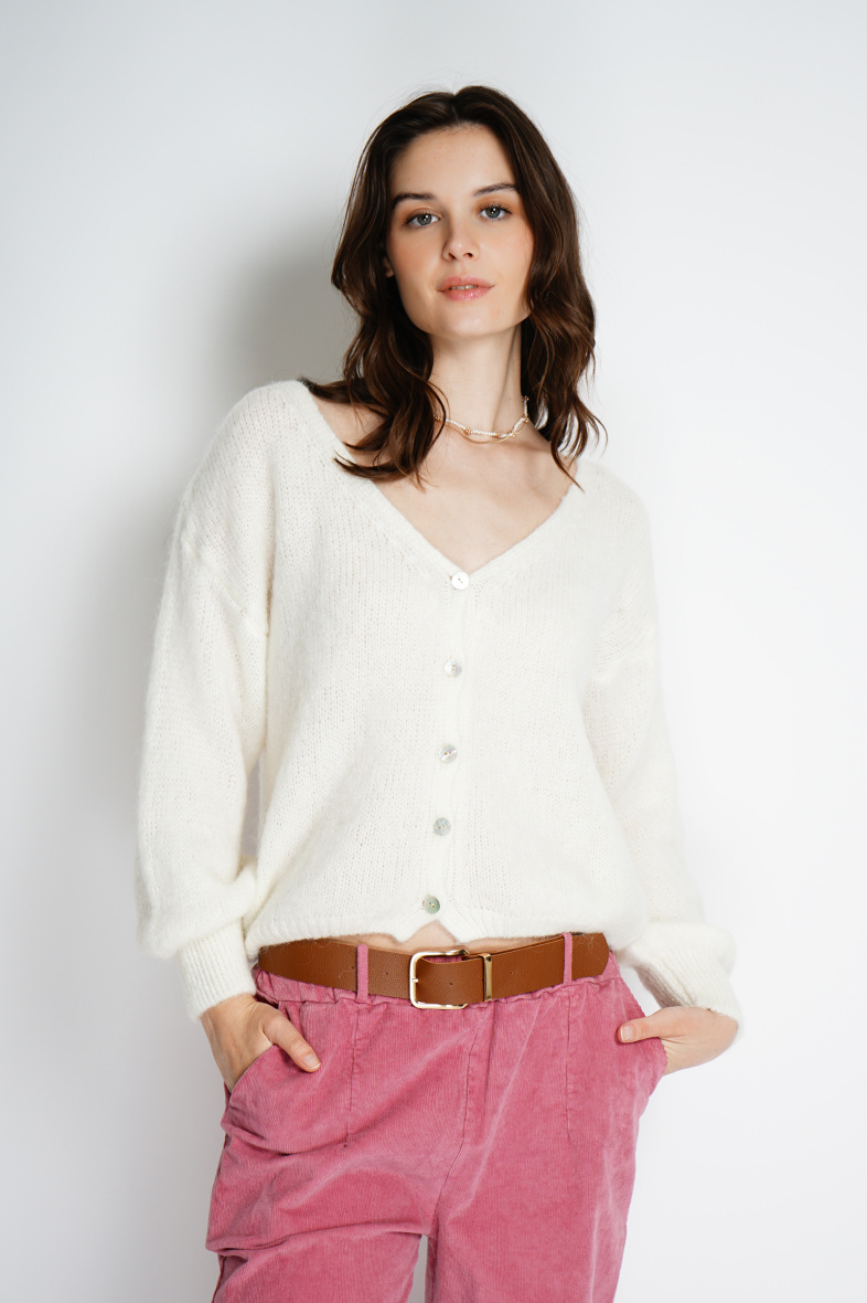 Wholesaler SAVANA - Kid mohair and wool vest