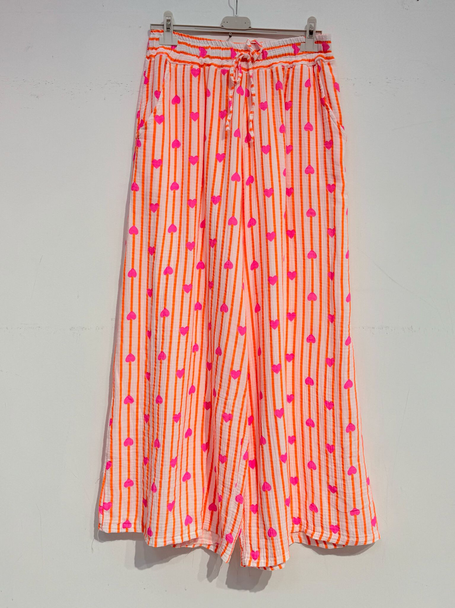Grossiste Noéline - Pantalon imprimée en gaze de coton