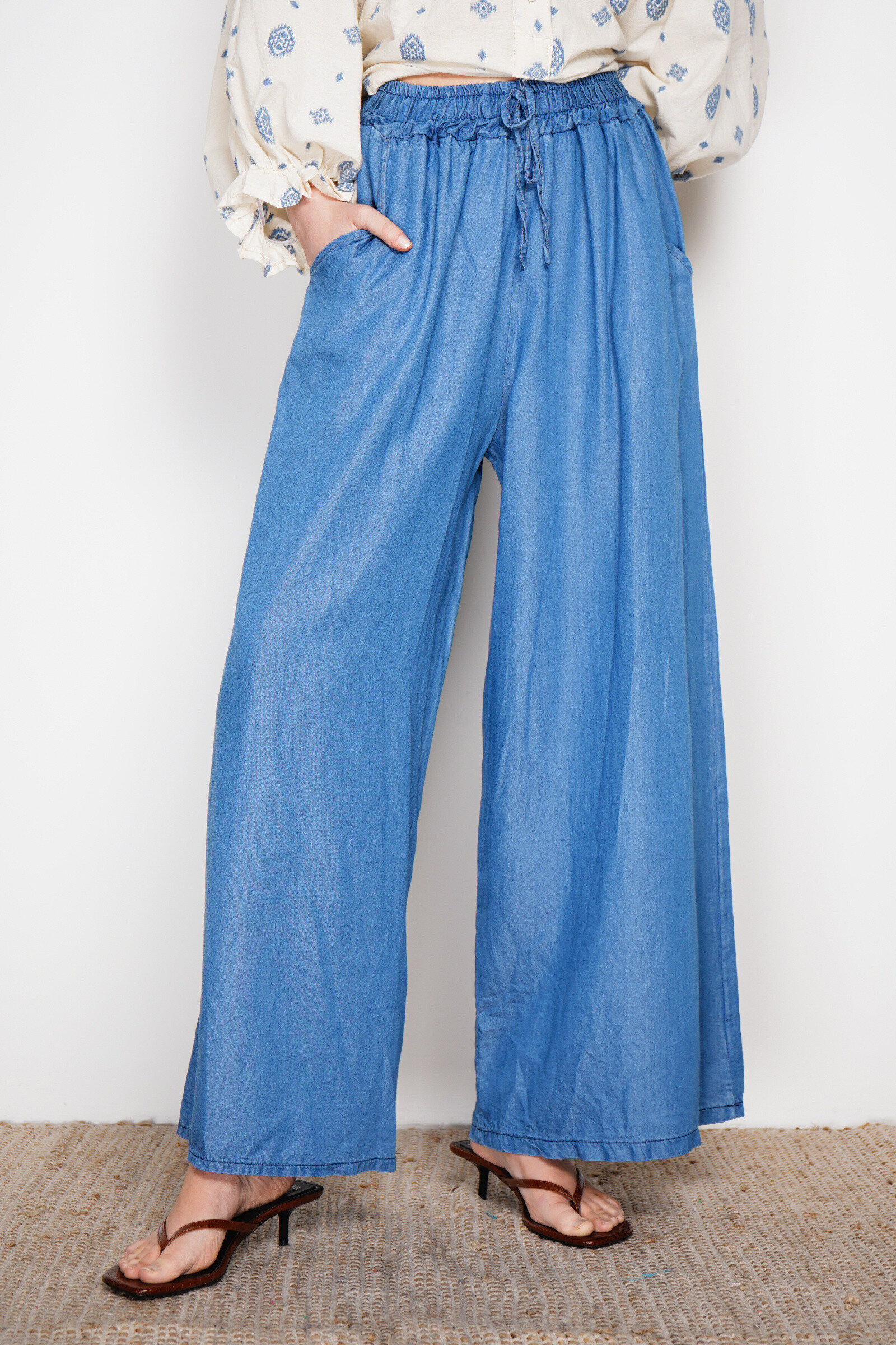 Grossiste Noéline - Pantalon en tencel