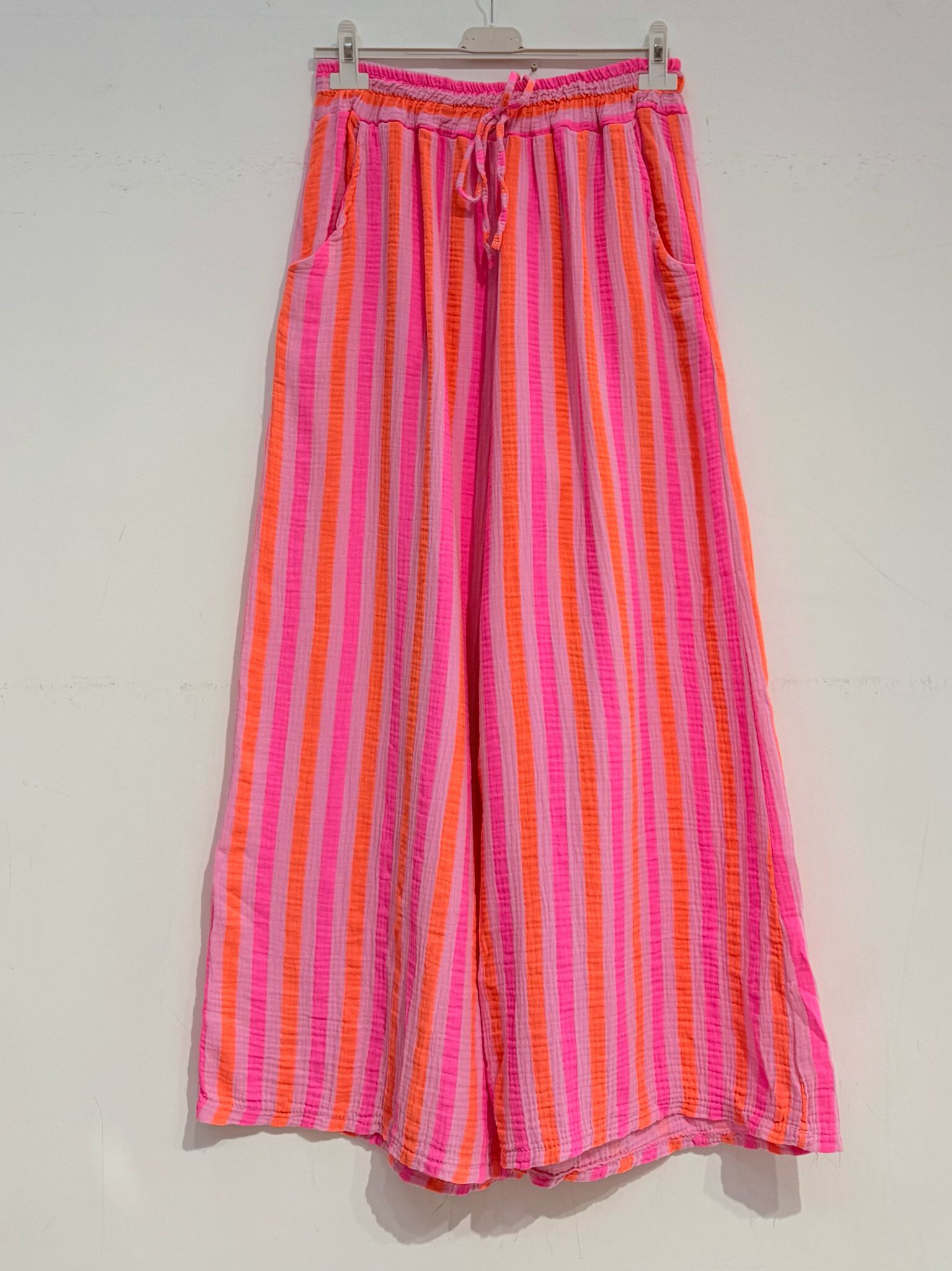 Grossiste Noéline - Pantalon imprimé en gaze de coton