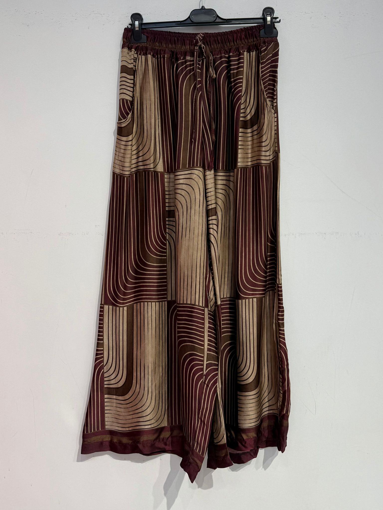 Grossista Noéline - Pantaloni satinati in viscosa e seta