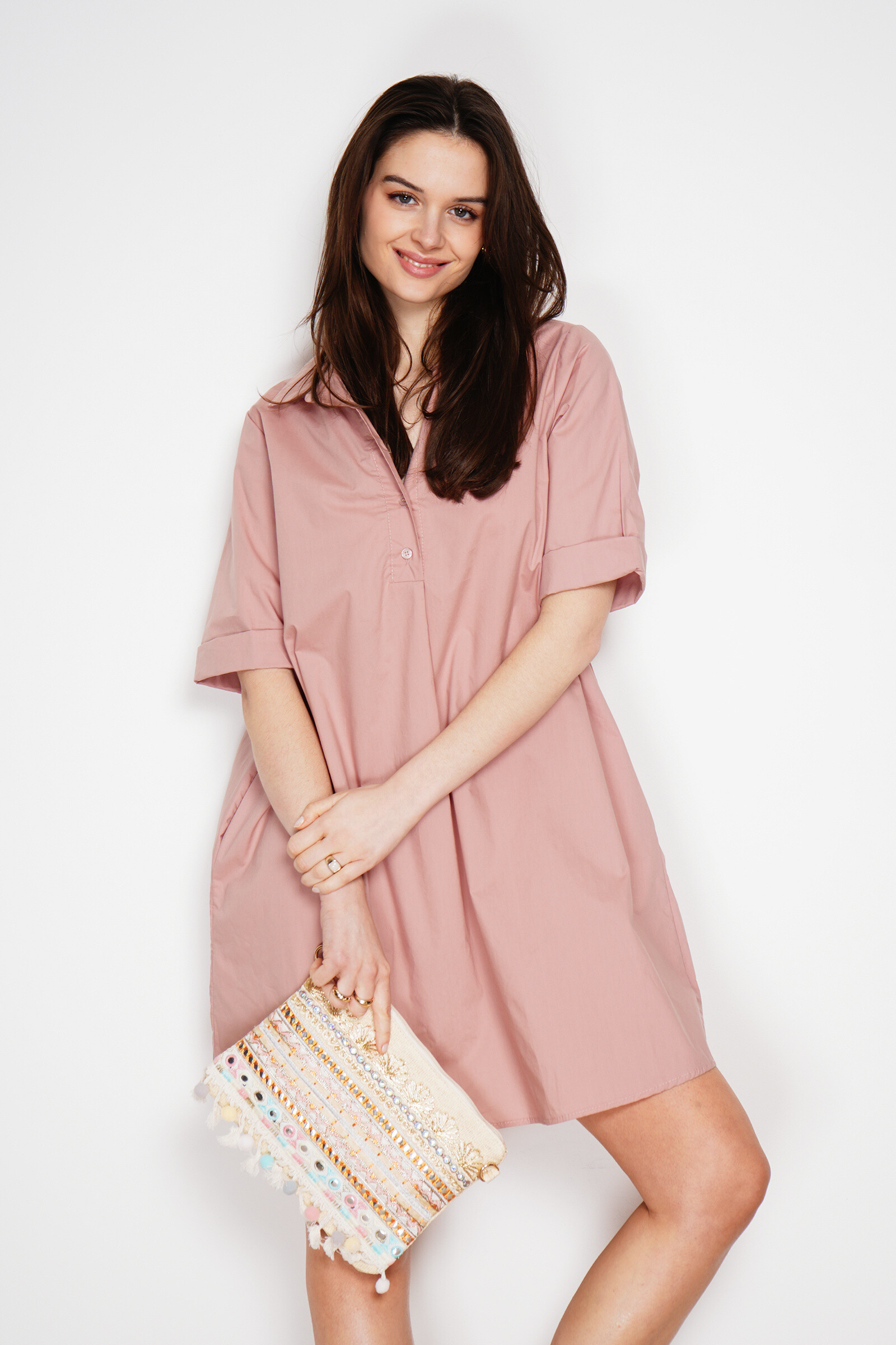 Großhändler Noéline - Kurzes bedrucktes Kleid