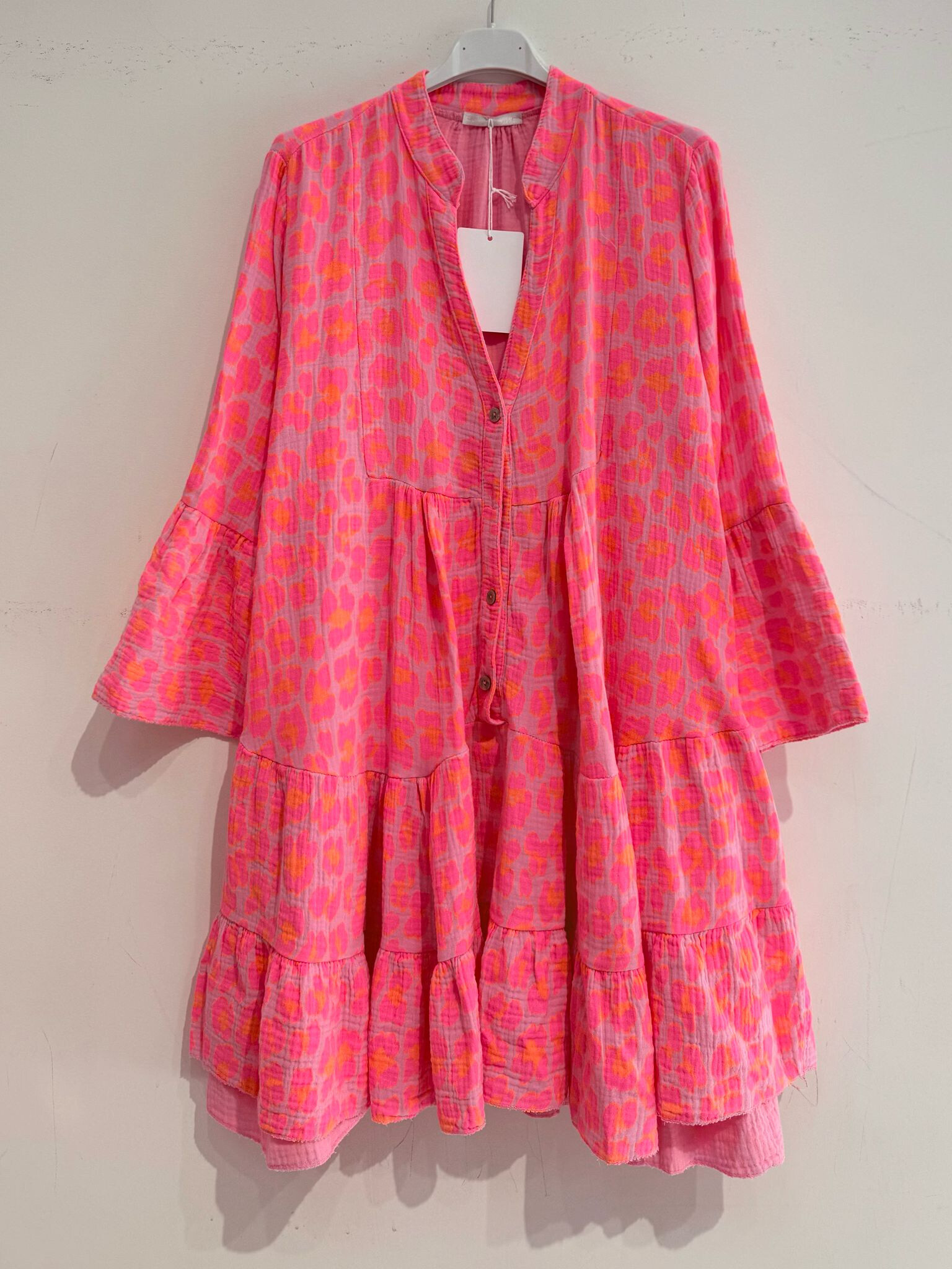 Großhändler Noéline - Kurzes Kleid in Baumwollgaze
