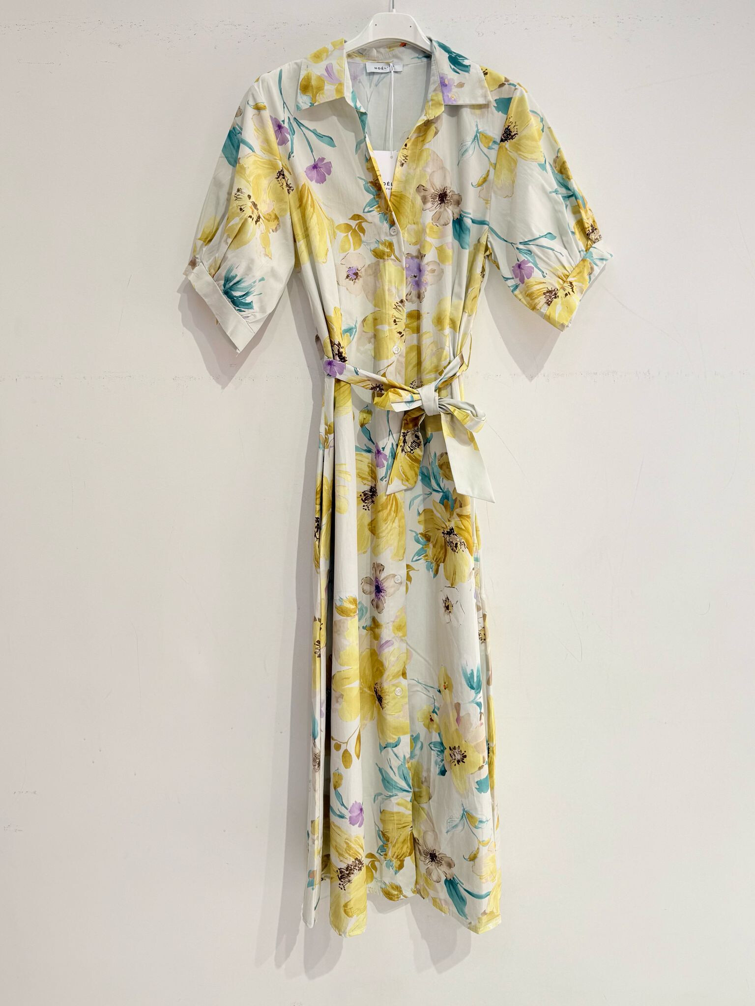 Großhändler Noéline - Gedrucktes Kleid aus Baumwolldruck