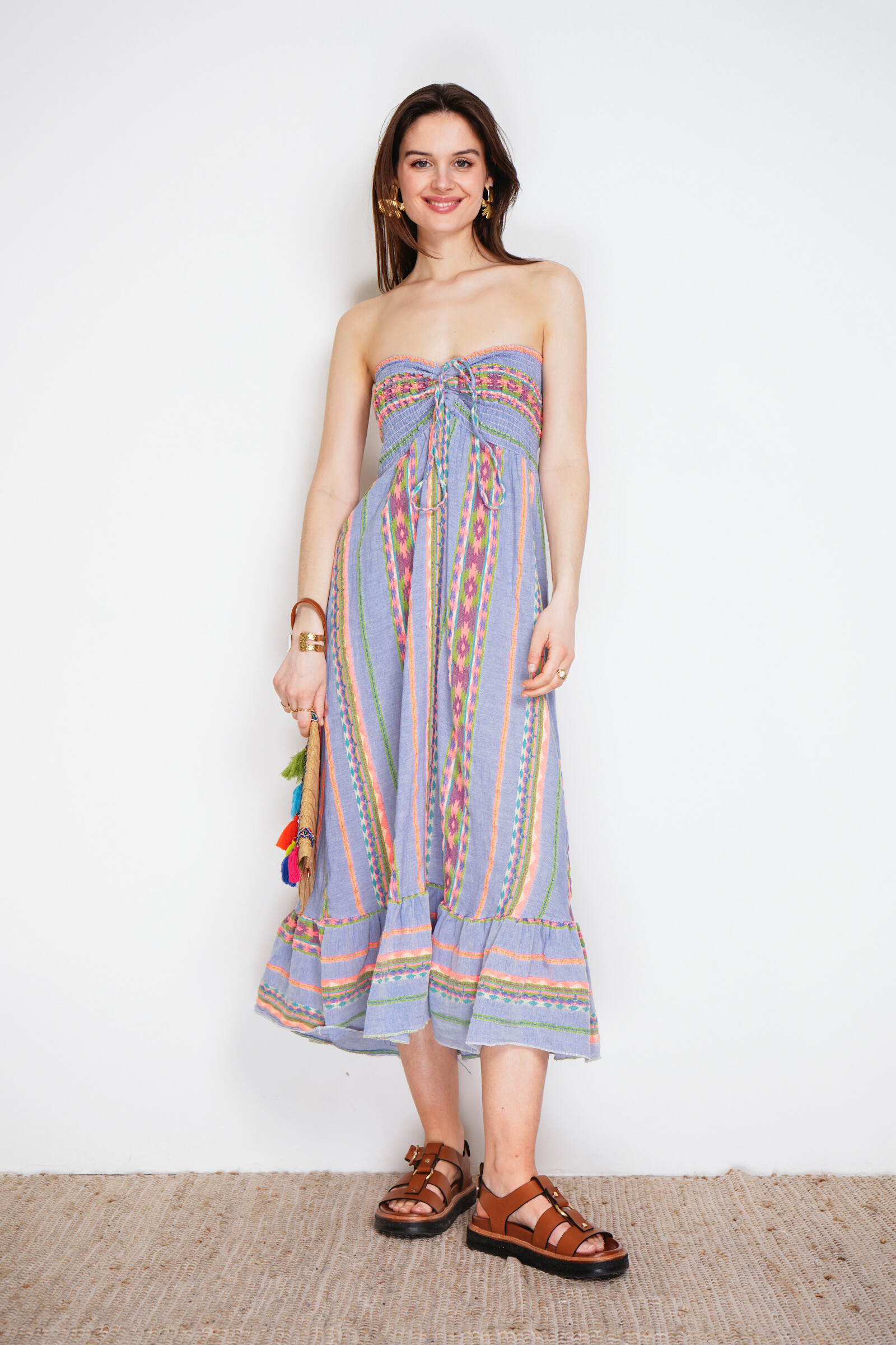 Großhändler Noéline - Baumwollträgerkleid