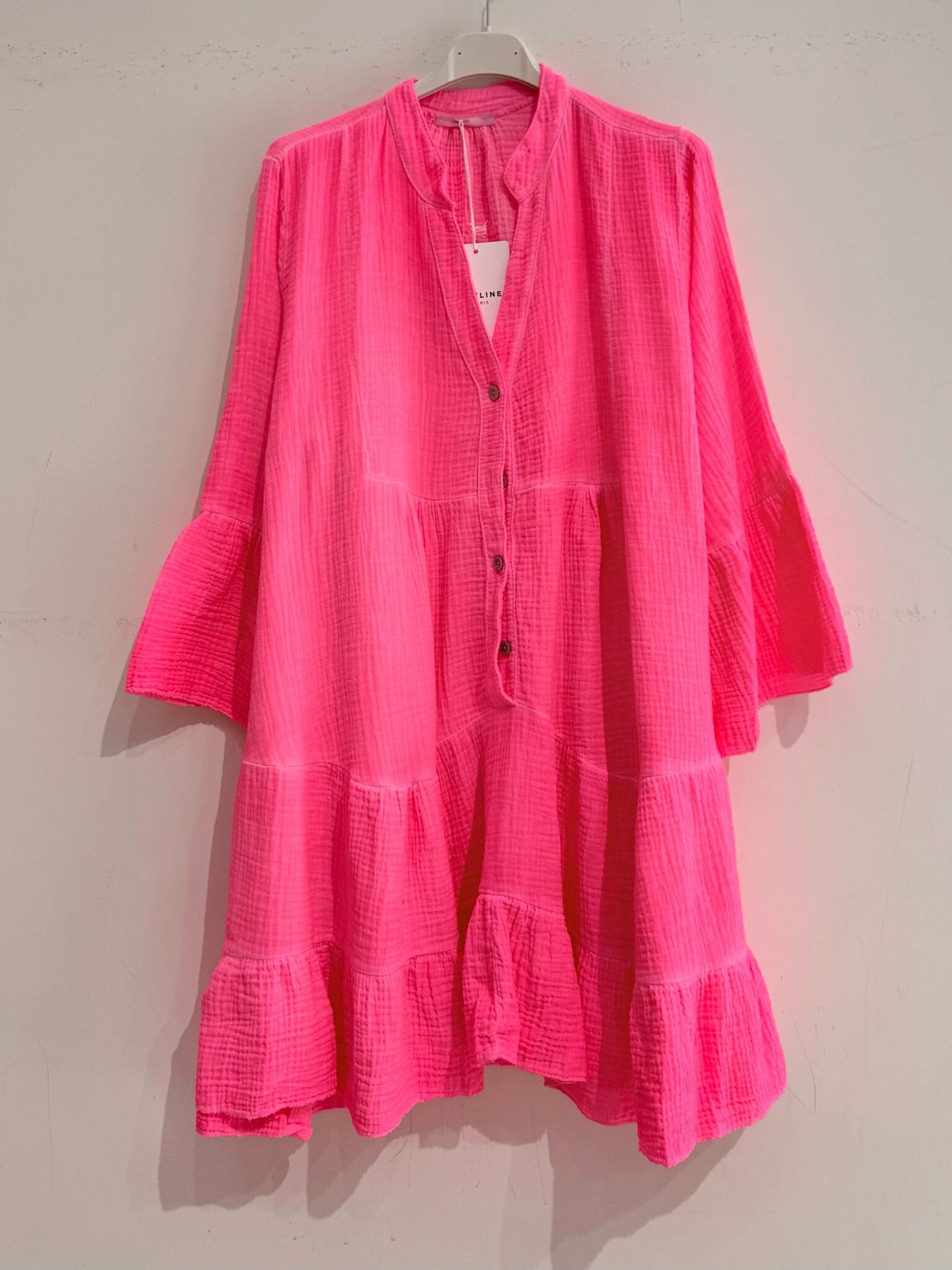 Großhändler Noéline - Kurzes Kleid in Baumwollgaze