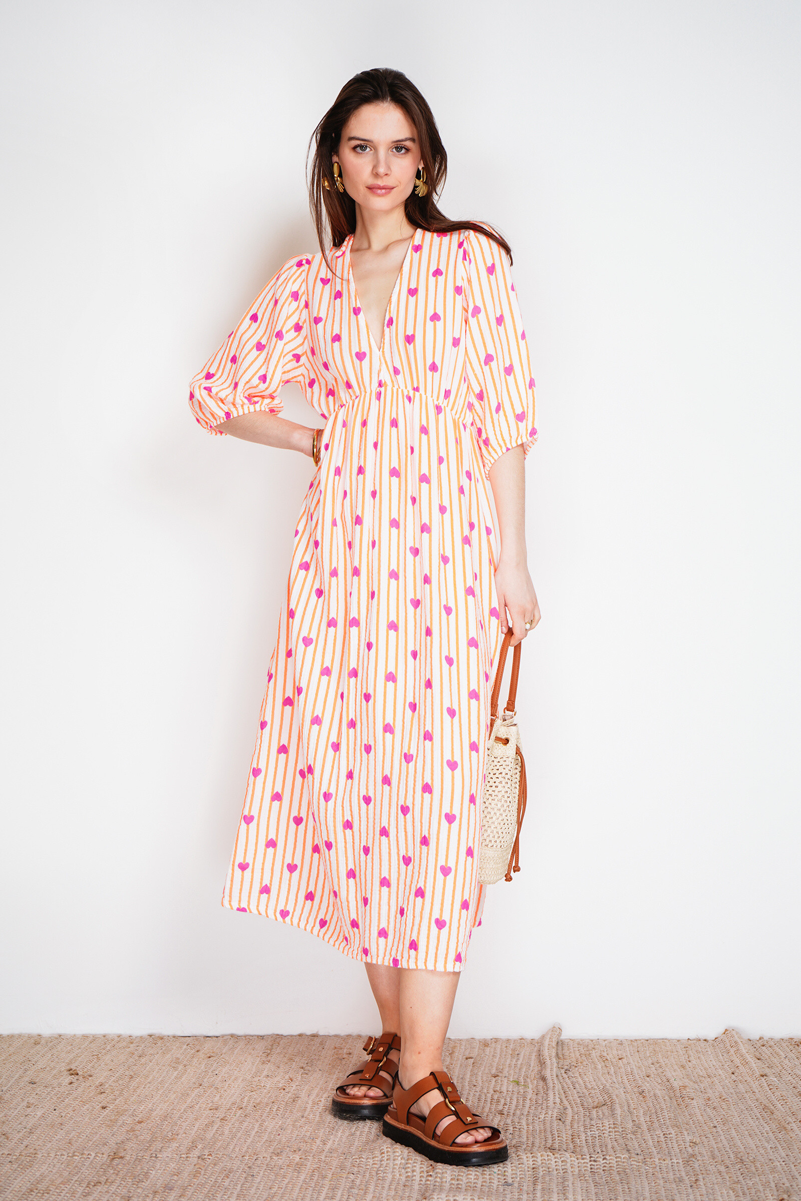 Wholesaler Noéline - Cotton gauze printed dress