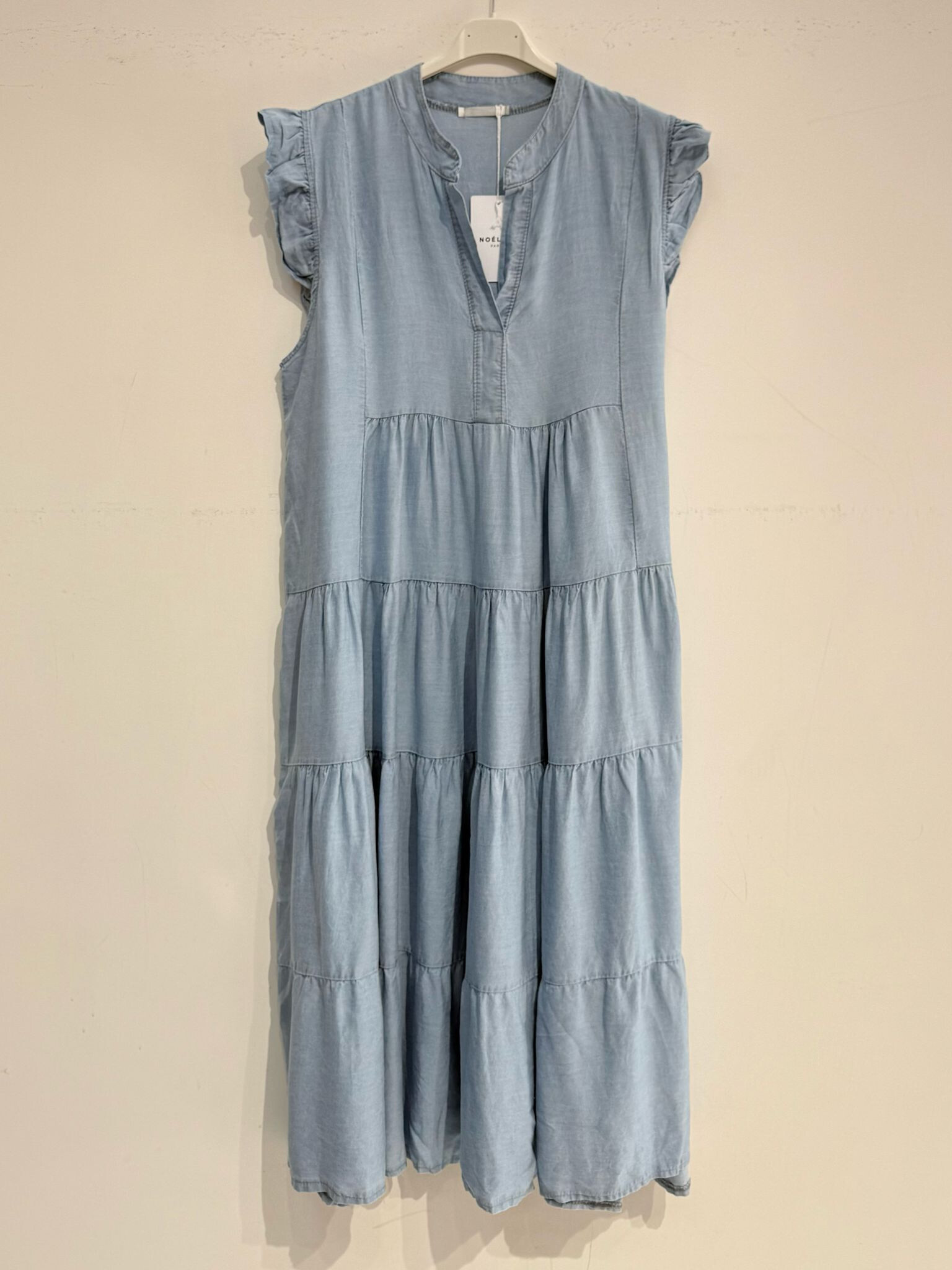 Großhändler Noéline - Langes Kleid in Tencel