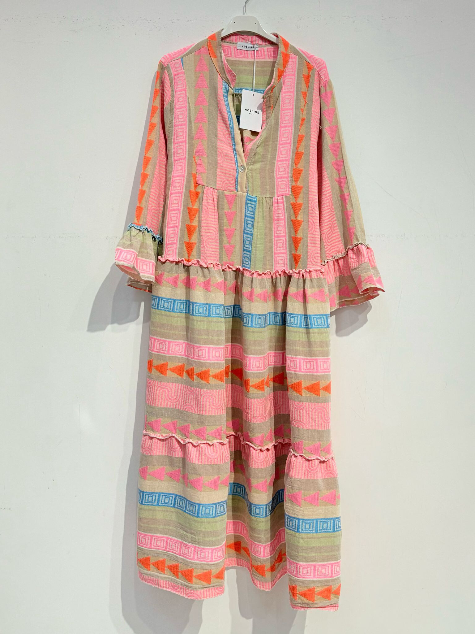 Großhändler Noéline - Langes Baumwollkleid