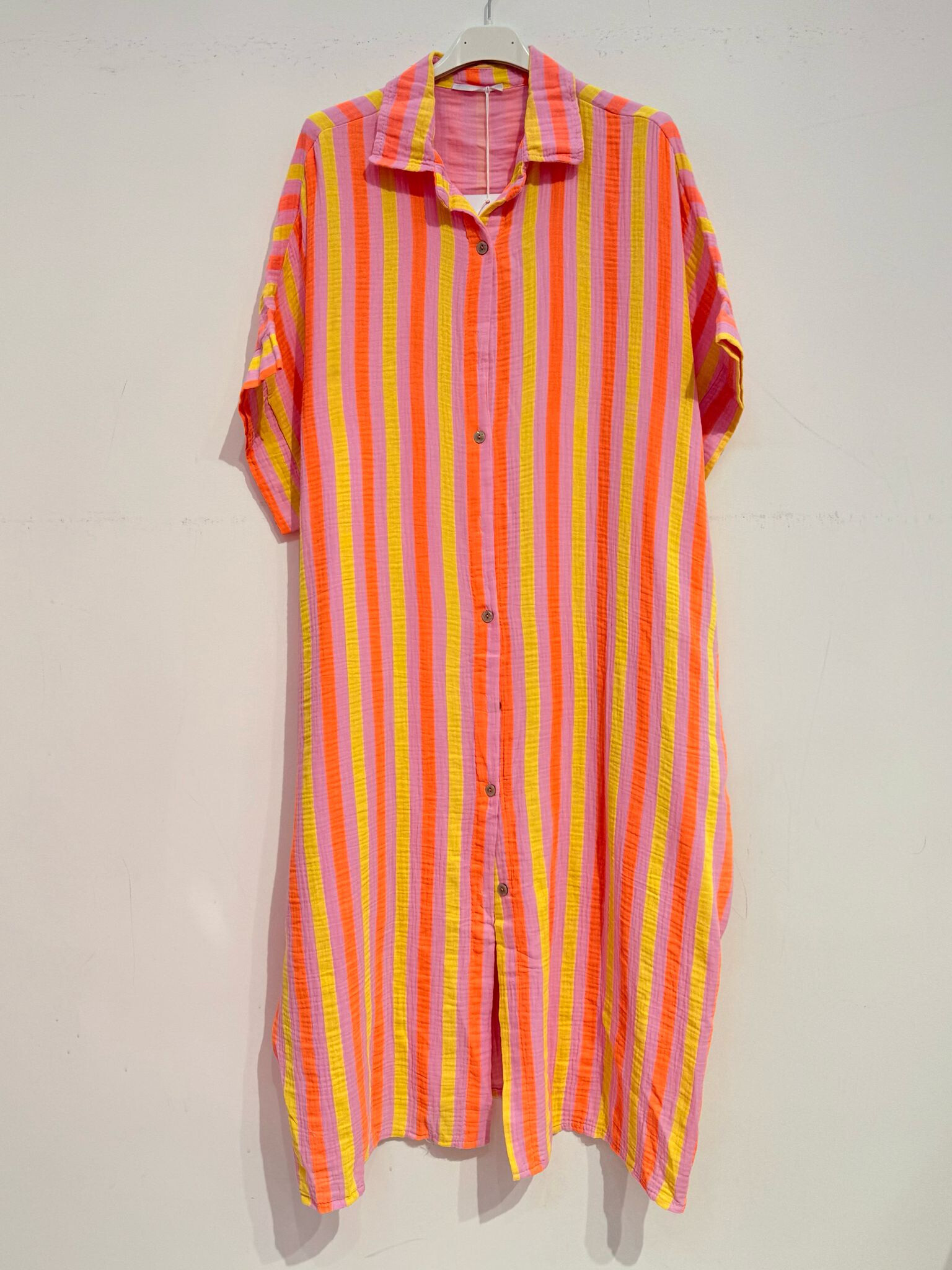 Wholesaler Noéline - Cotton gauze shirt dress