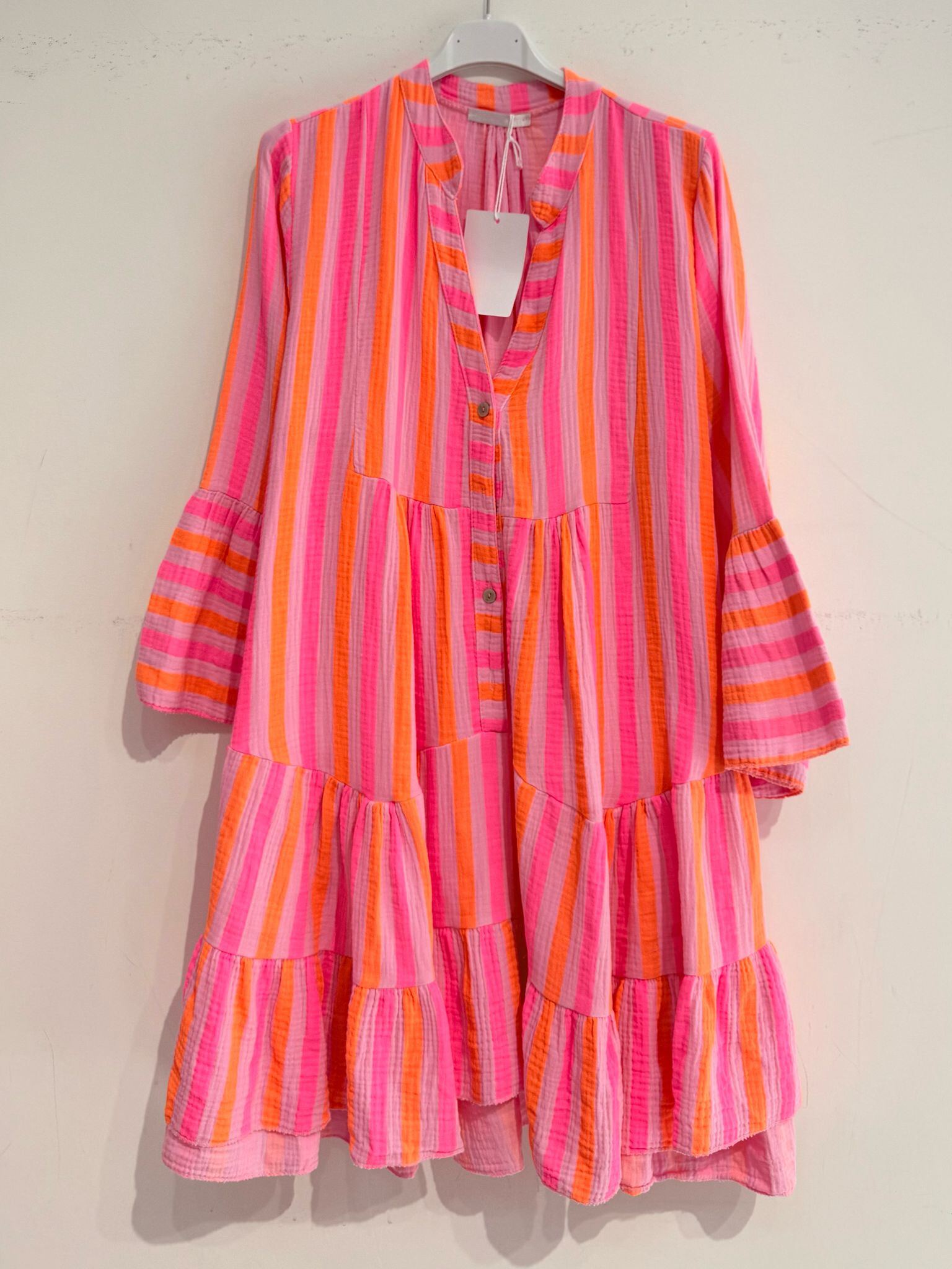 Grossiste Noéline - Robe courte en gaze de coton