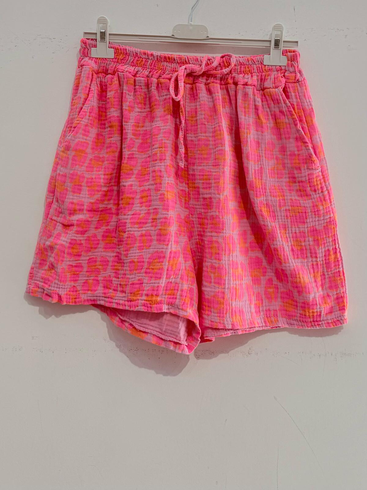 Grossiste Noéline - Short imprimé en gaze de coton