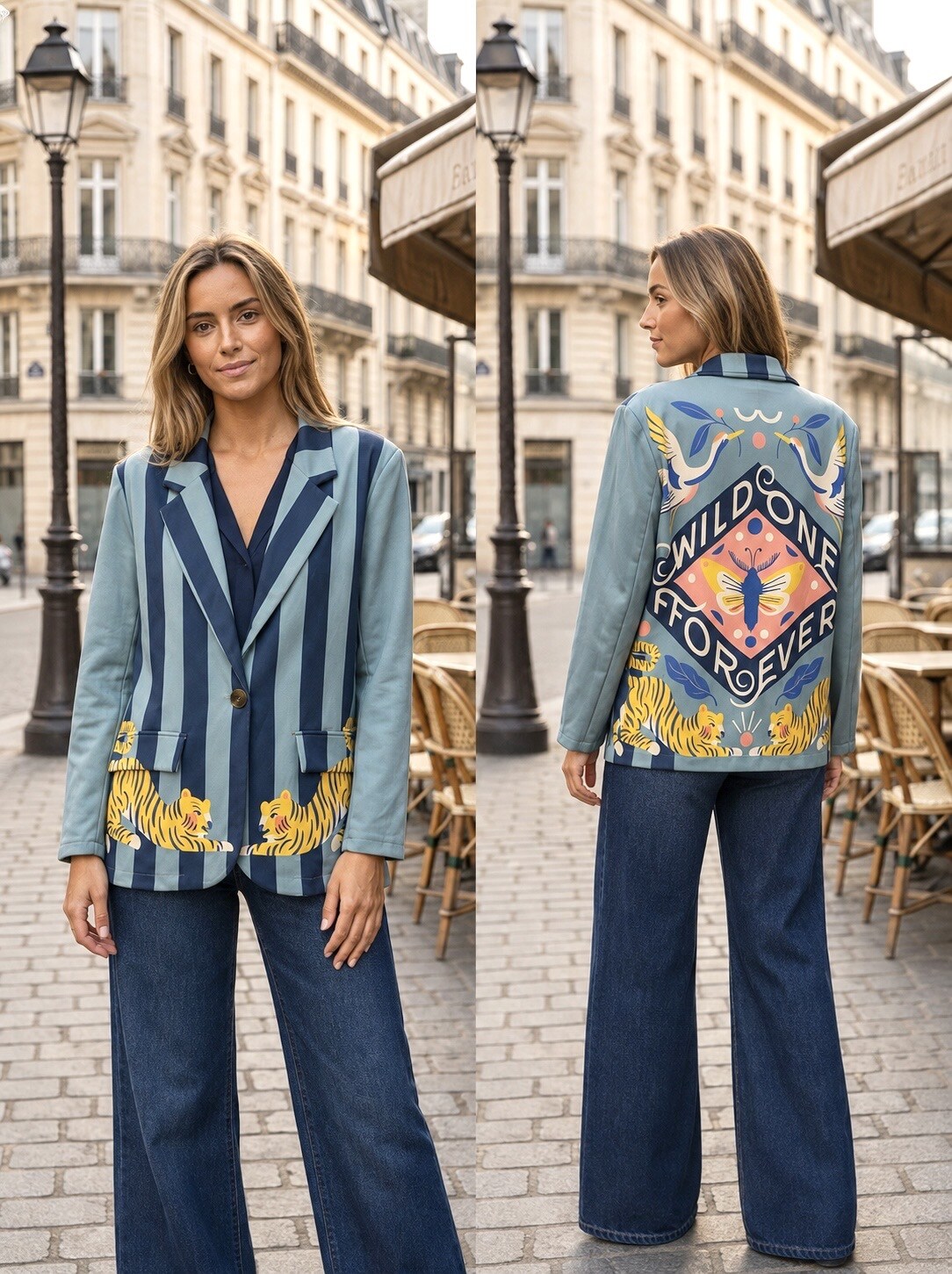 Grossista NOS - Blazer in camoscio stampato