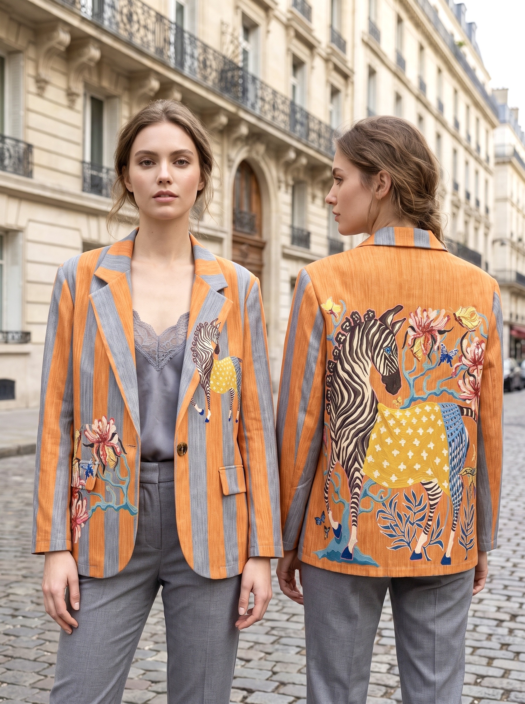 Grossista NOS - Blazer in camoscio stampato