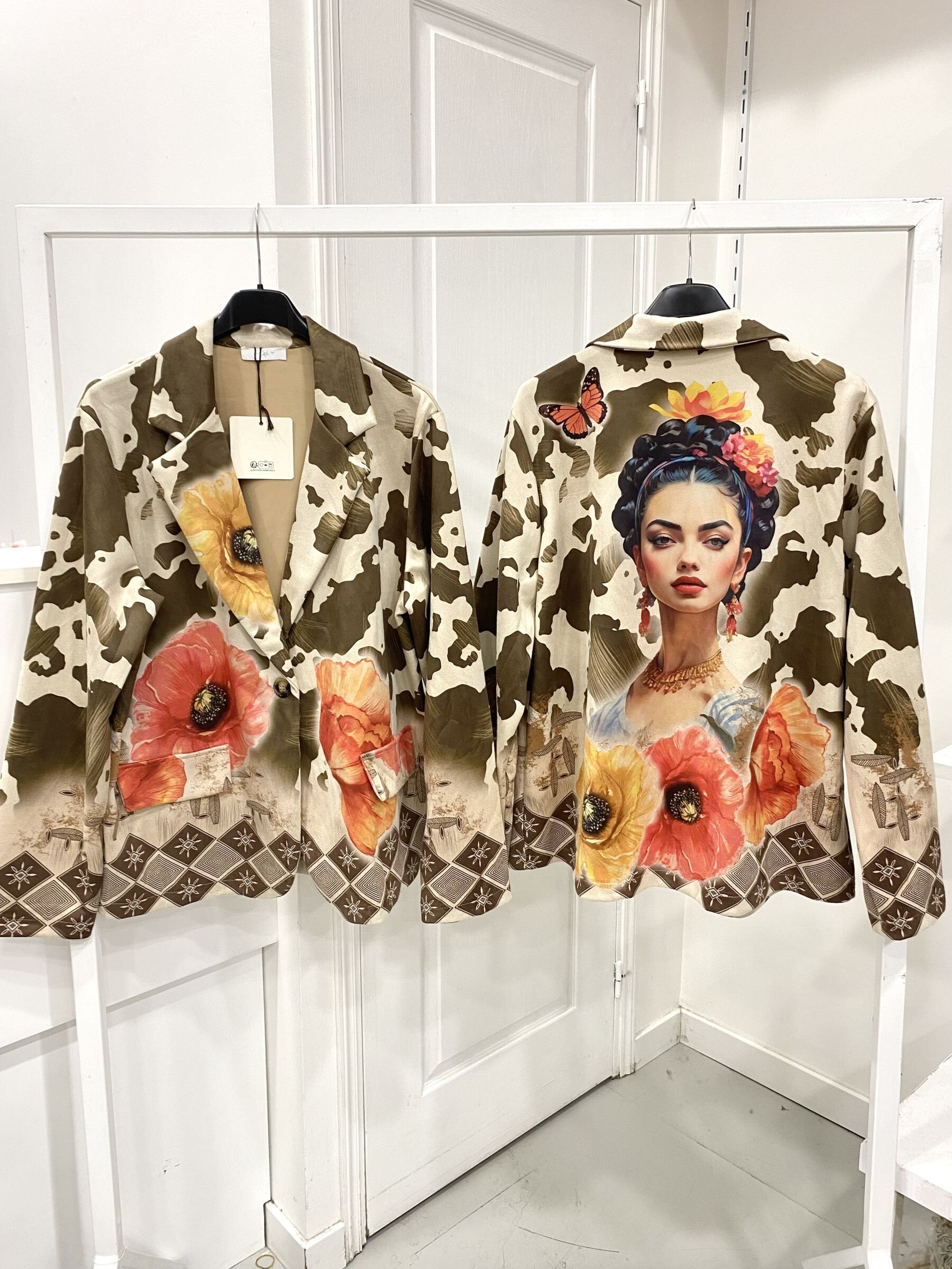 Grossista NOS - Blazer in camoscio stampato