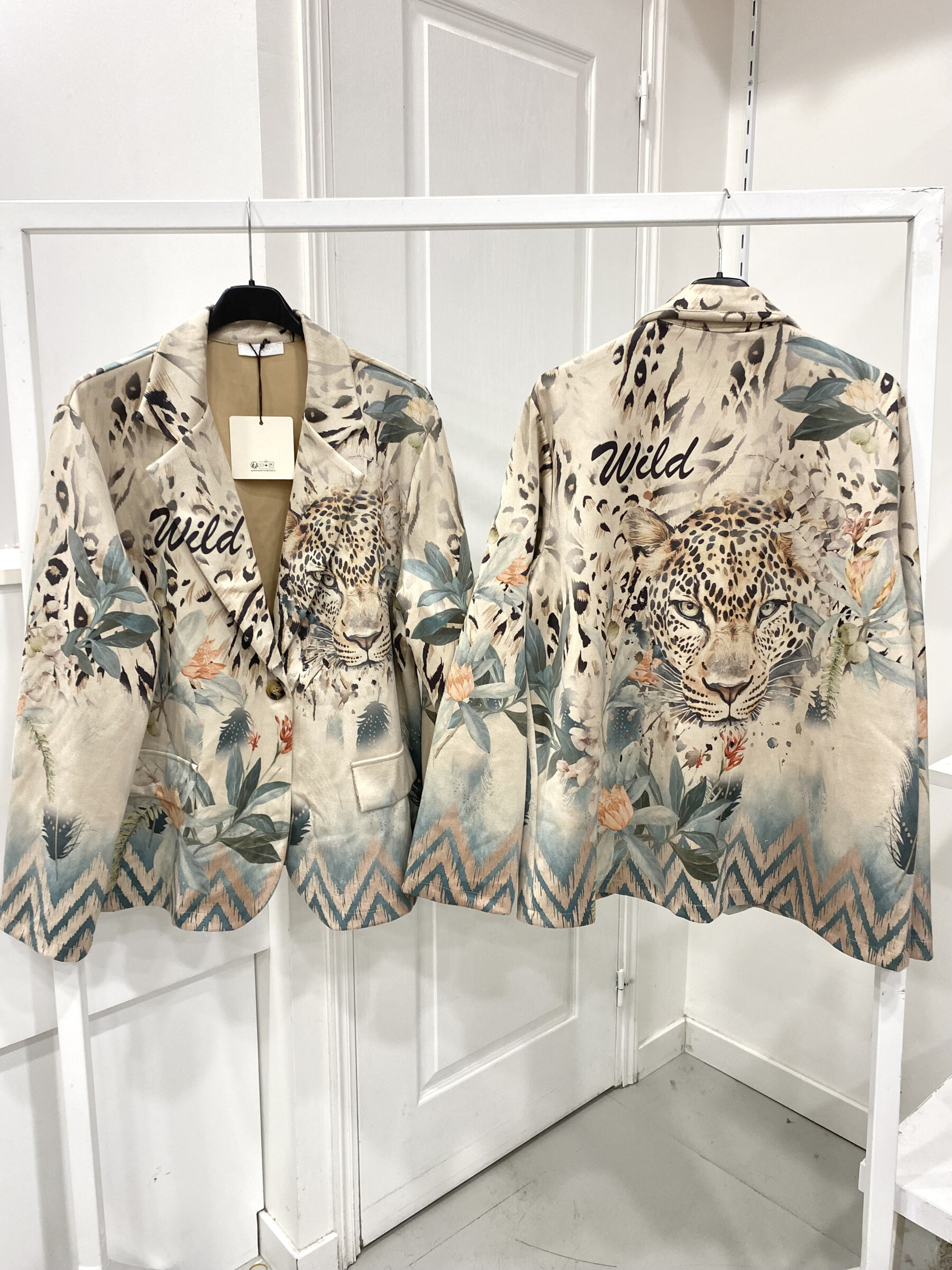 Grossista NOS - Blazer in camoscio stampato