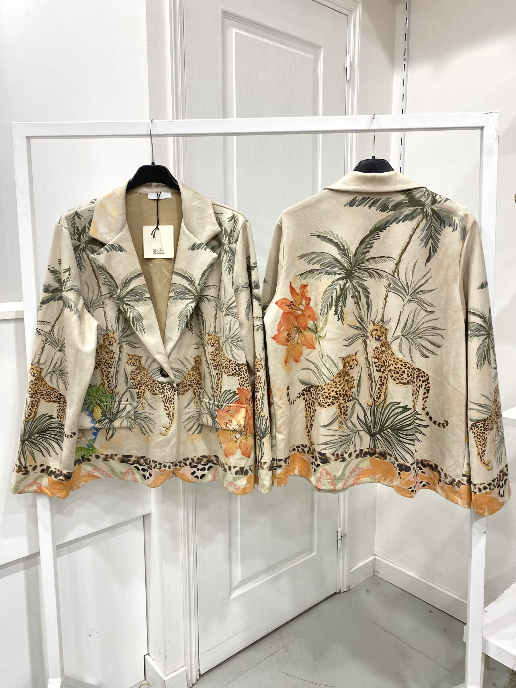 Grossista NOS - Blazer in camoscio stampato