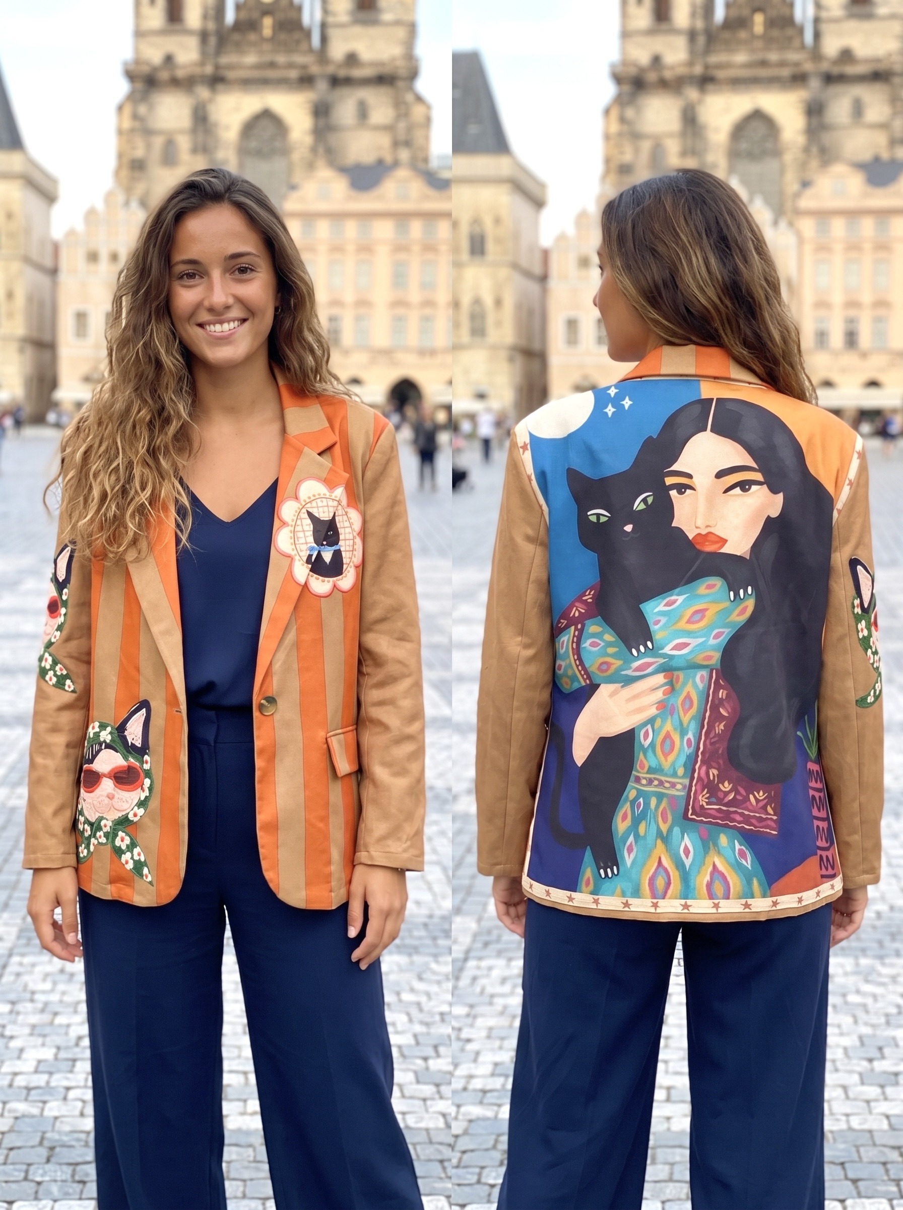 Grossista NOS - Blazer in camoscio stampato