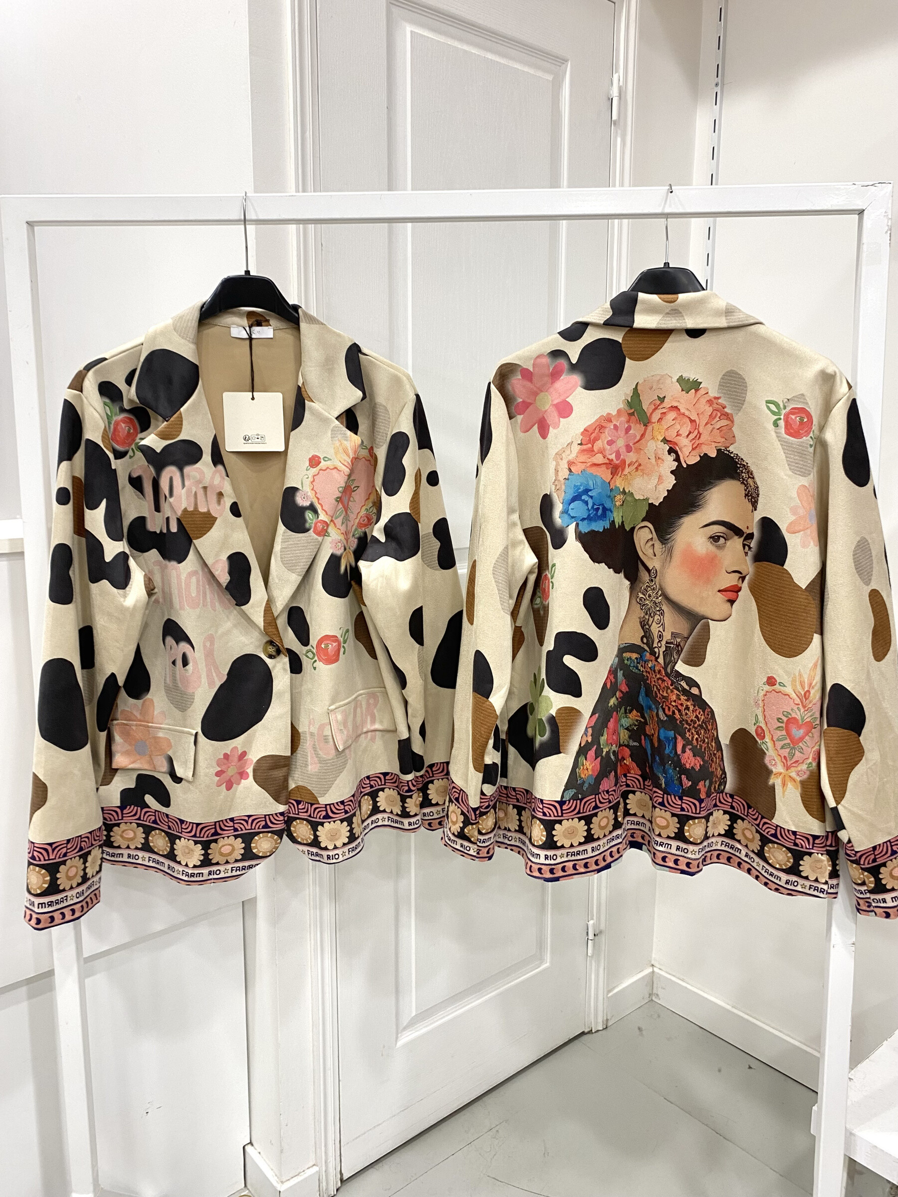 Grossista NOS - Blazer in camoscio stampato