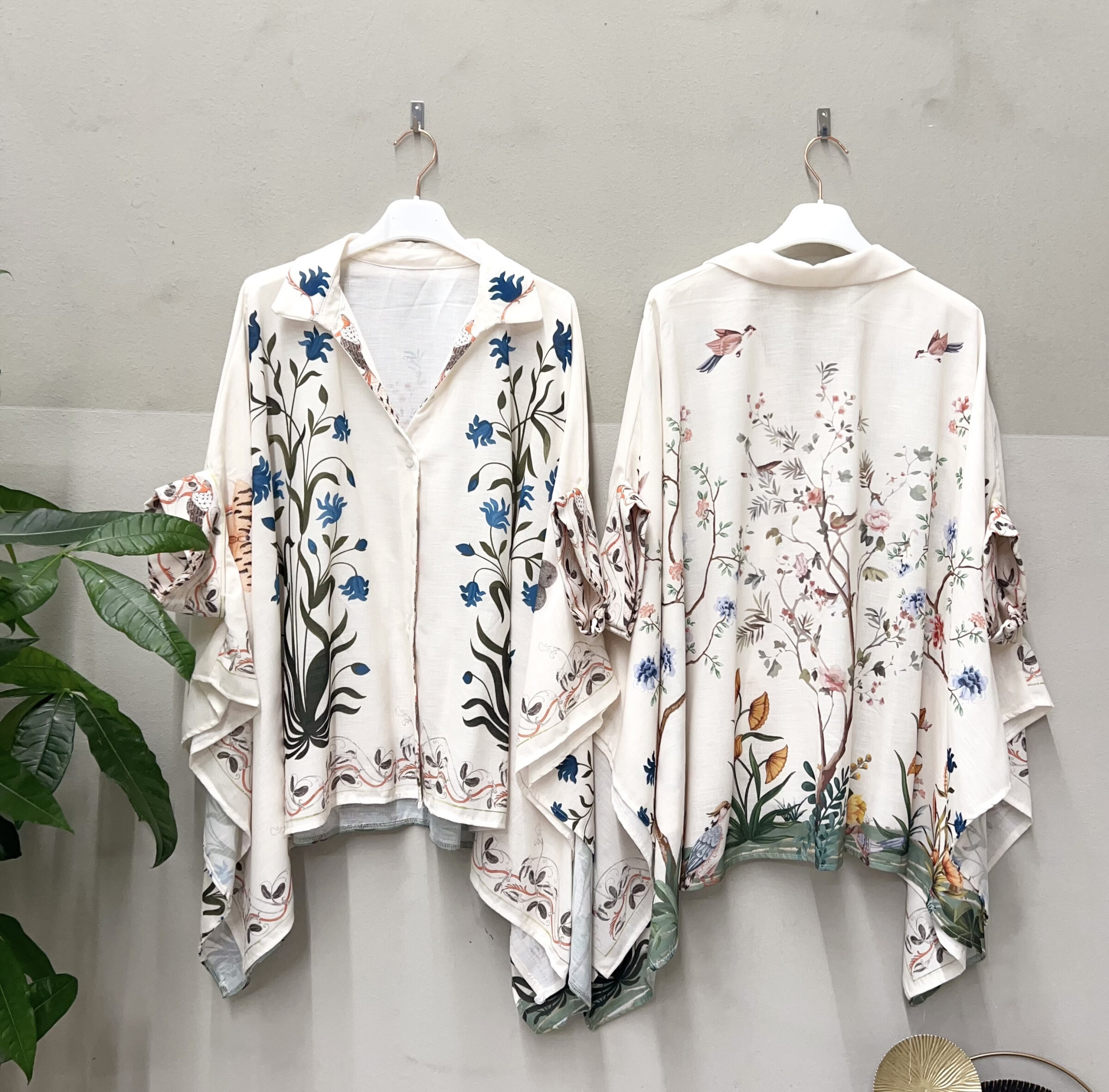 Mayorista NOS - Camisa poncho estampada