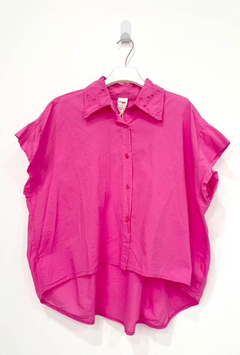Grossiste NOS - Chemise unicolor en coton