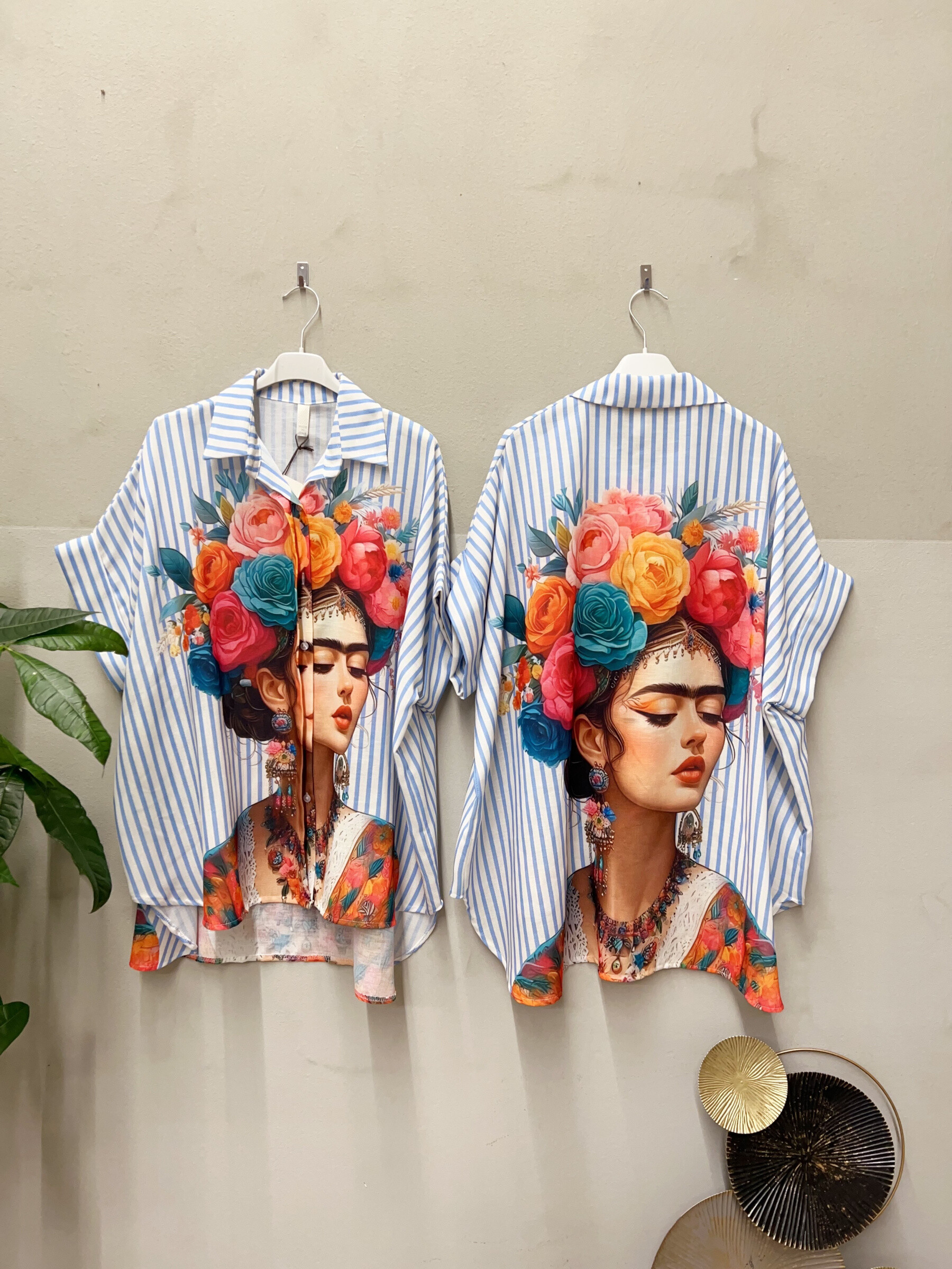 Mayorista NOS - Camisa poncho estampada