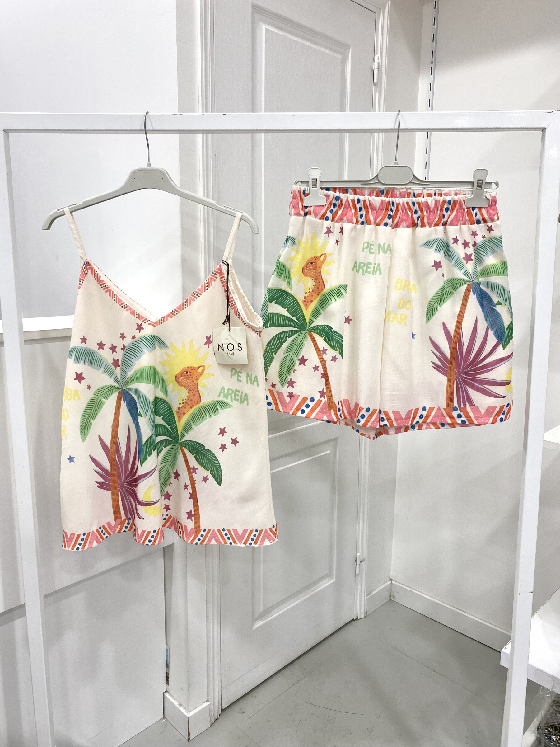 Grossista NOS - Set canotta e shorts stampati